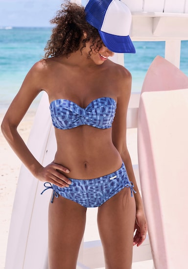 Elbsand Bügel-Bandeau-Bikini-Top - blau