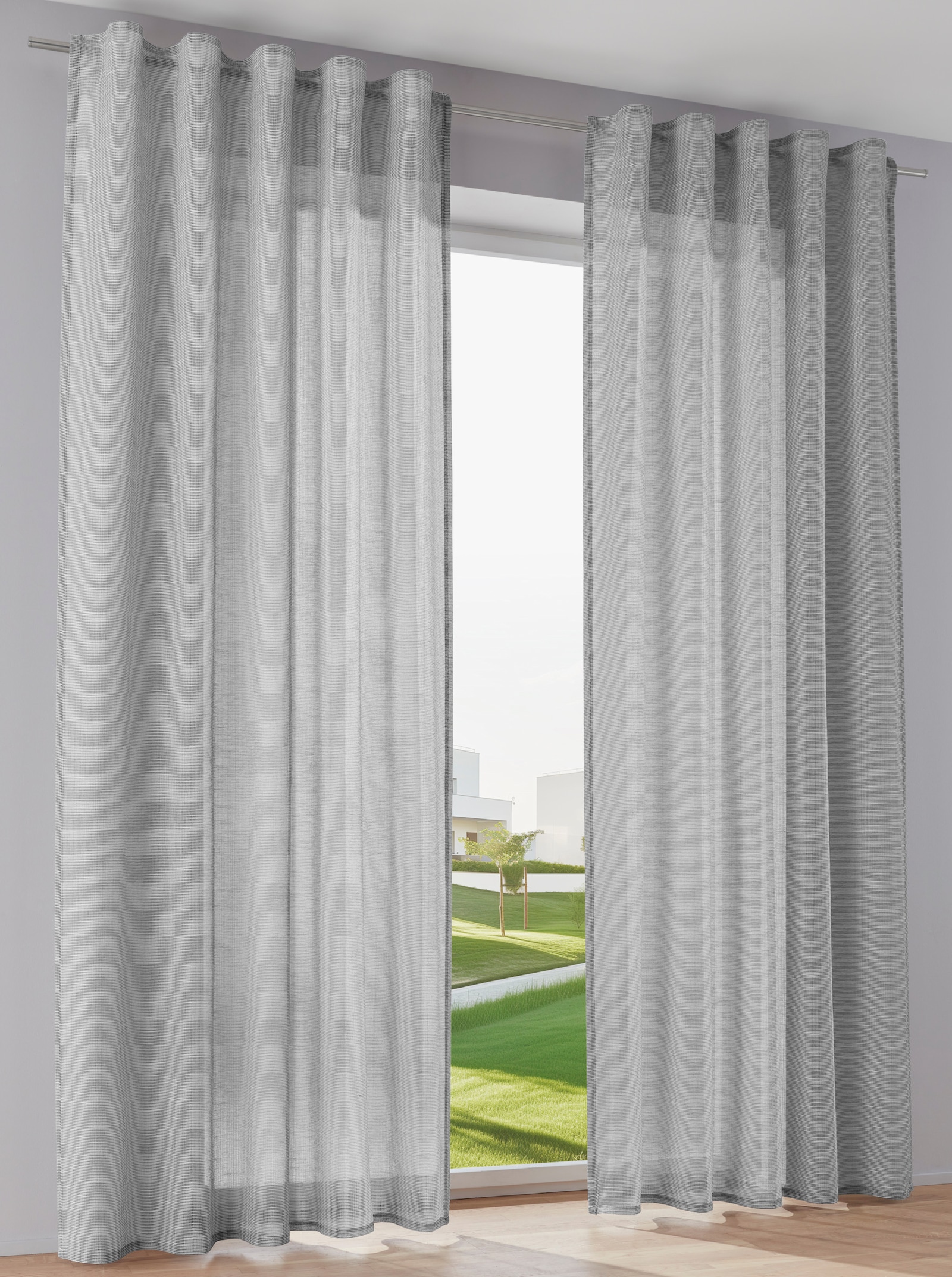 heine home Dekostore - anthrazit-weiß