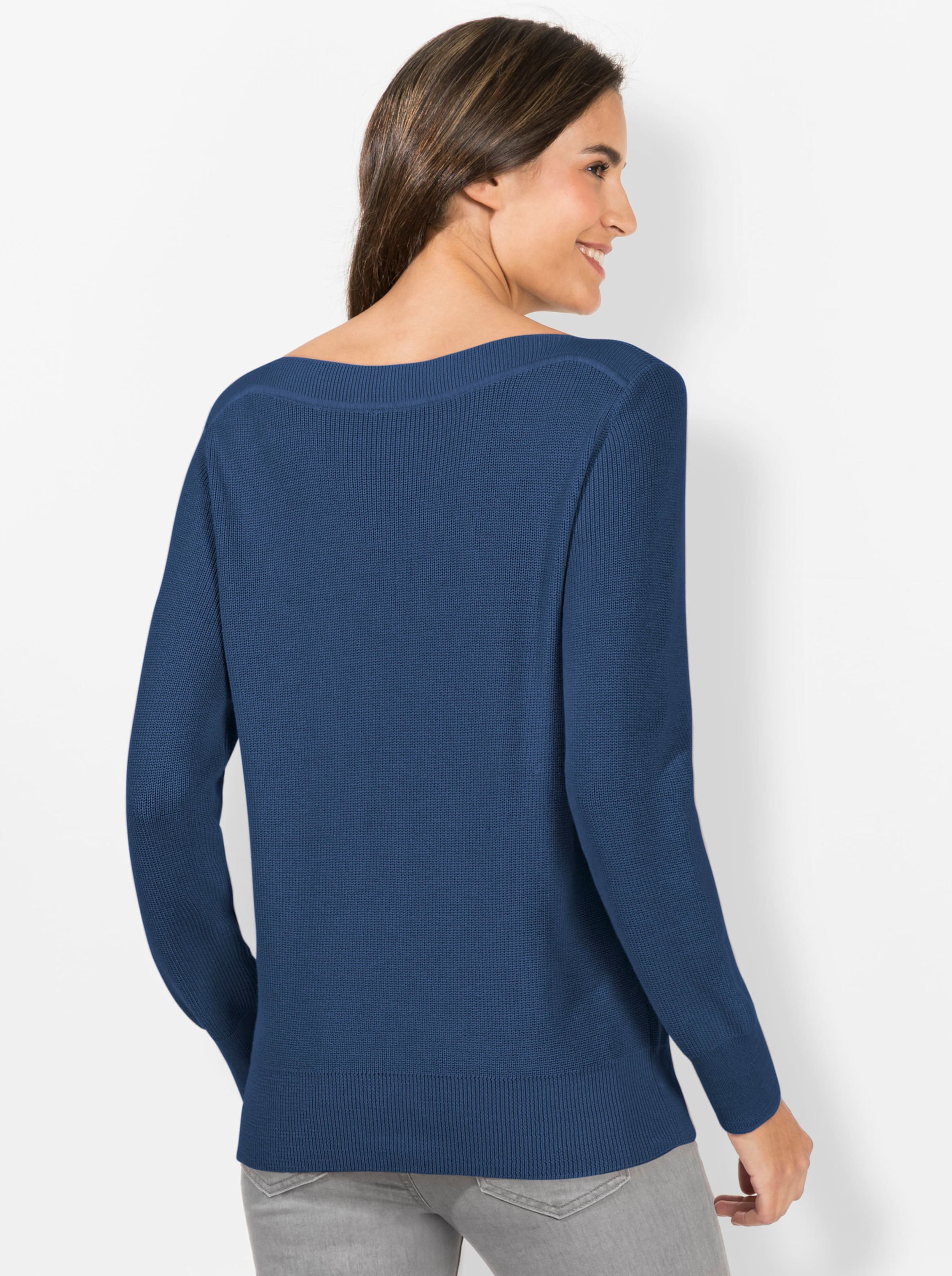 Inspirationen Damen Jeansblau Strickpullover "Pullover" von Baur - Bild 3