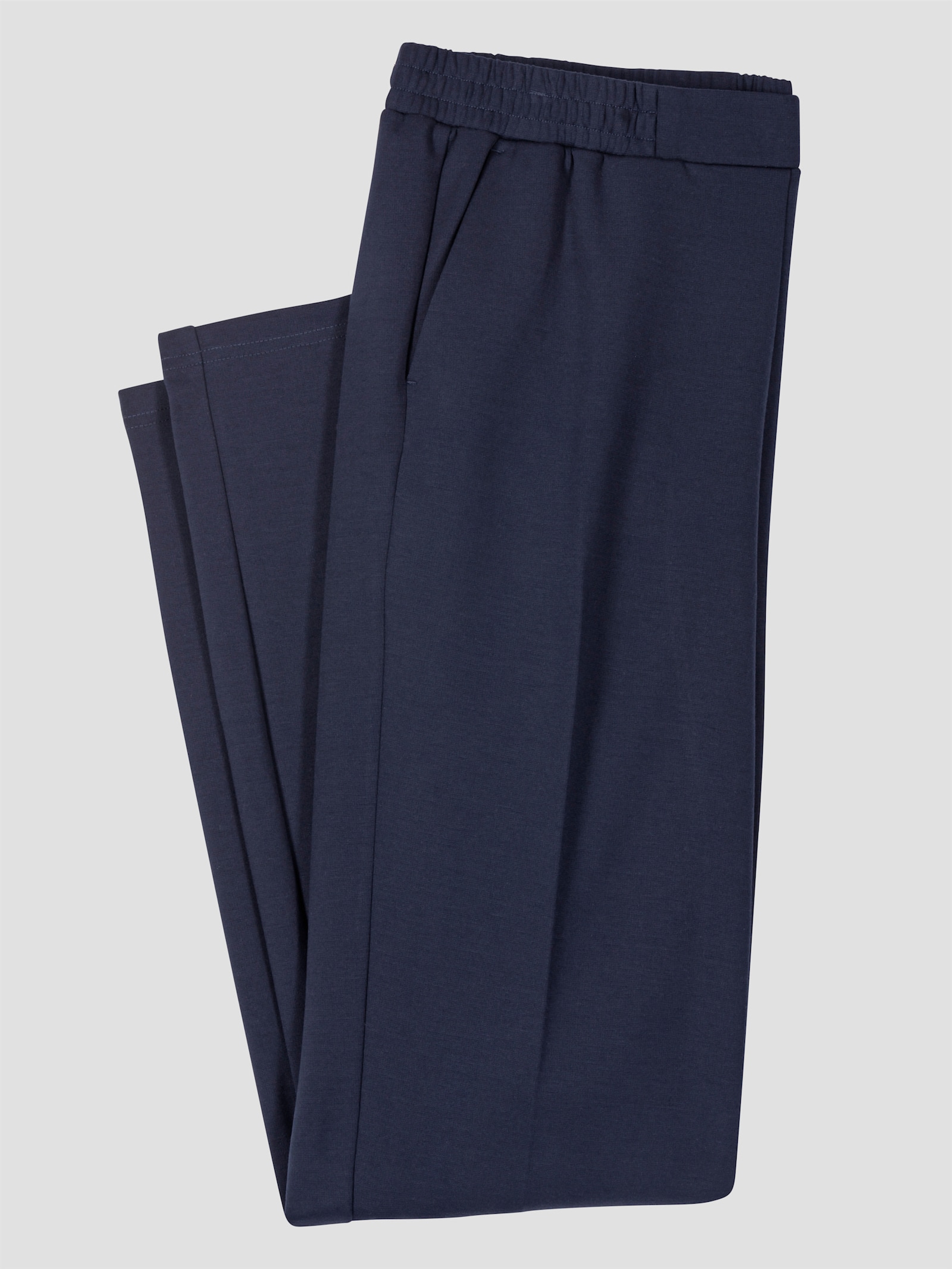 Bügelfaltenhose in Interlock-Qualität - marine