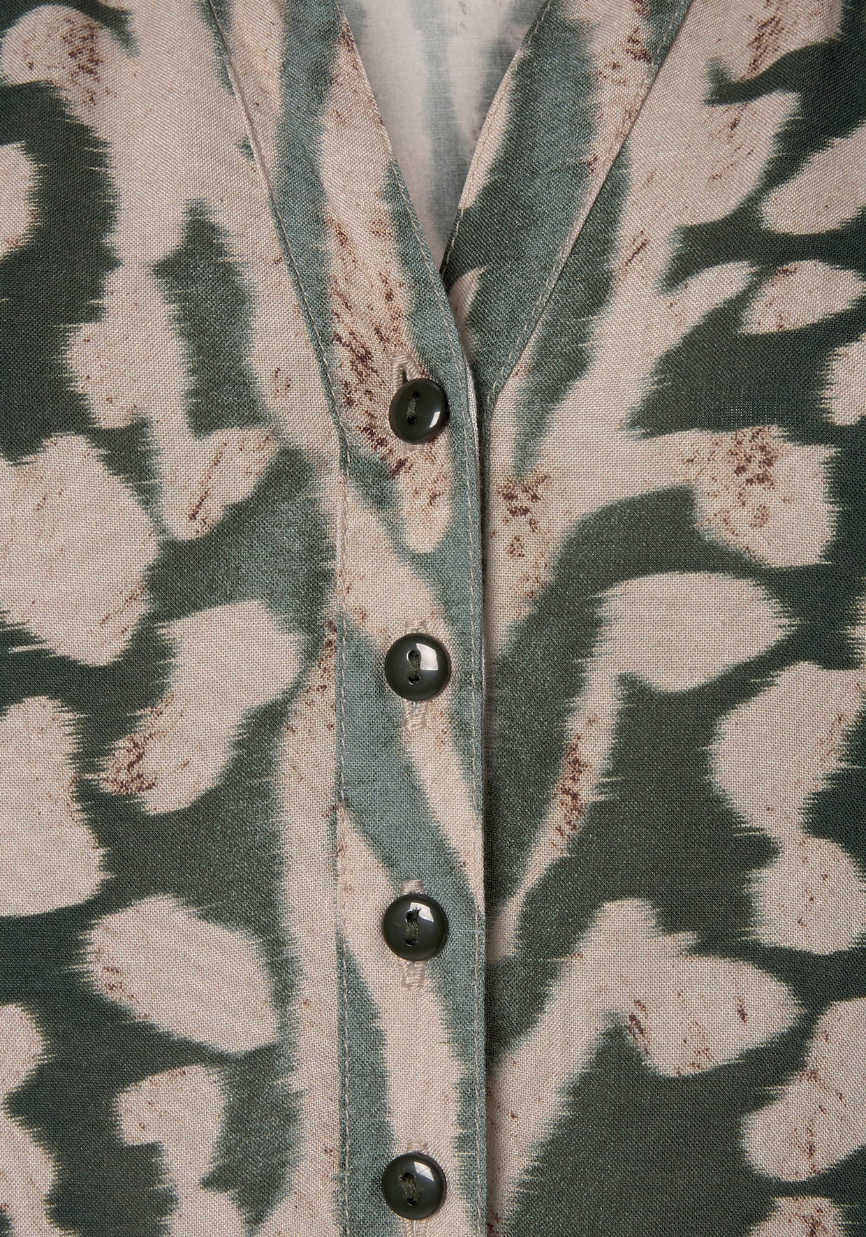 LASCANA Robe longue - vert-taupe imprimé