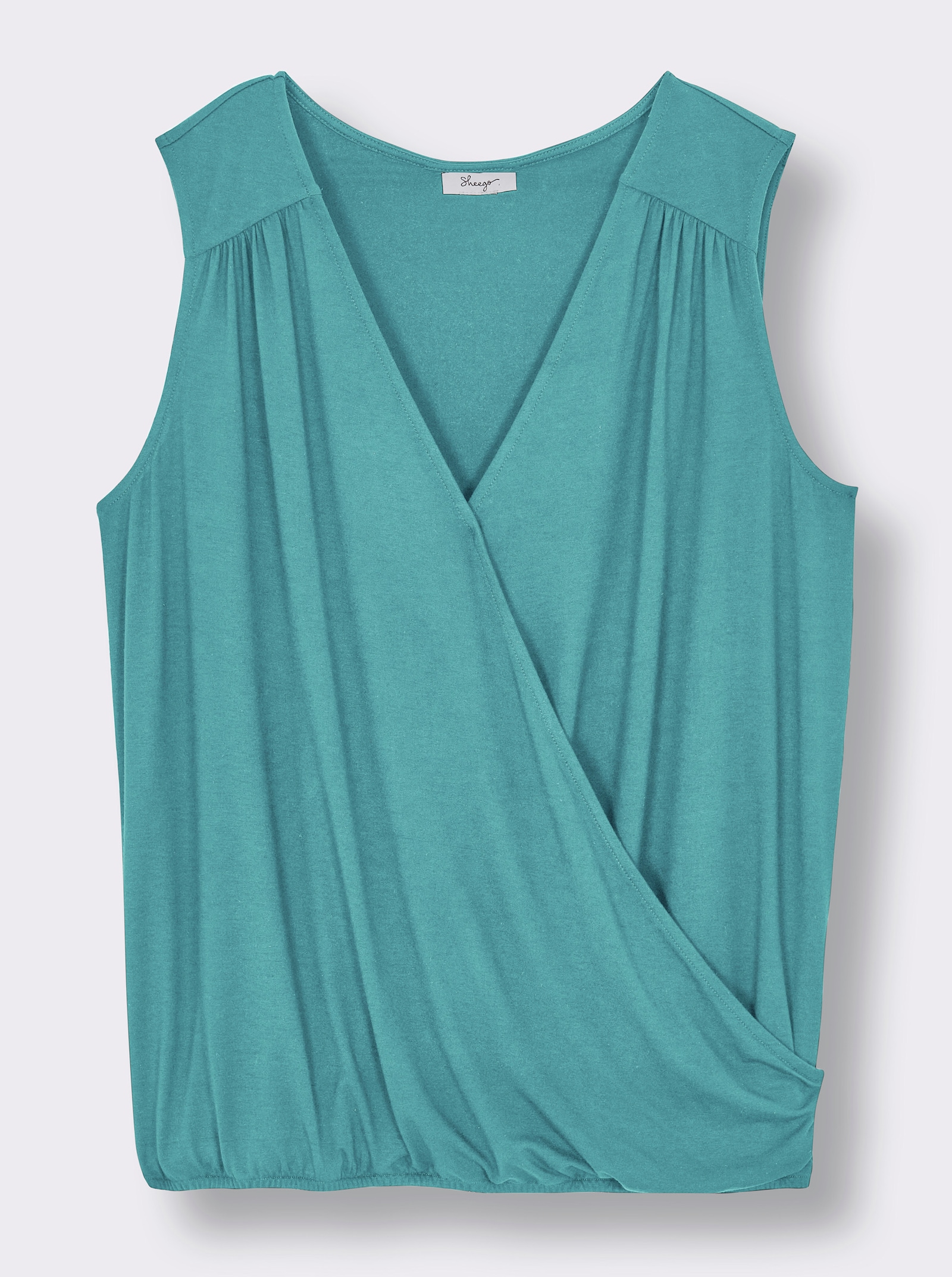 sheego Wickeltop mit Gummibund - ozean