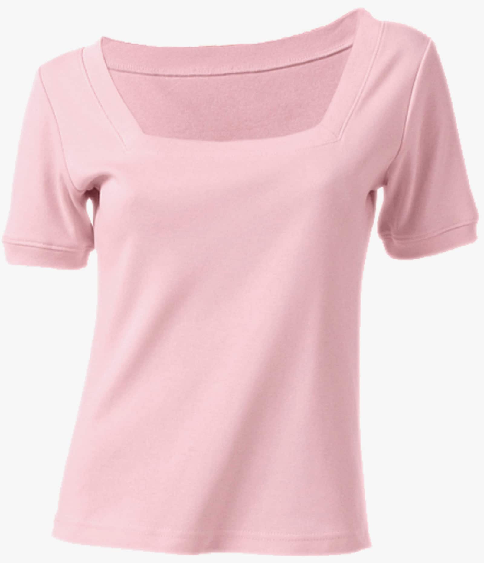 heine Shirt aus Rippenware - rosé