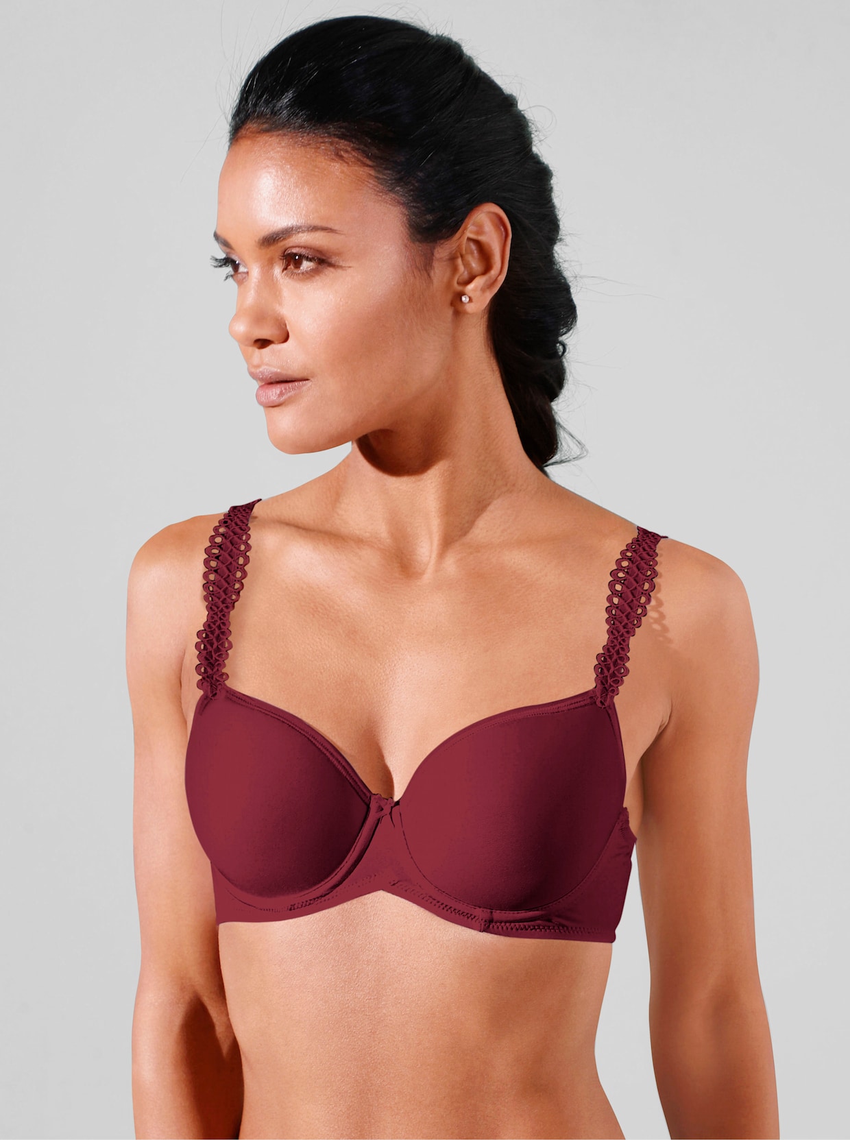 Viania Soutien-gorge à armatures spécial T-shirt - rouge foncé