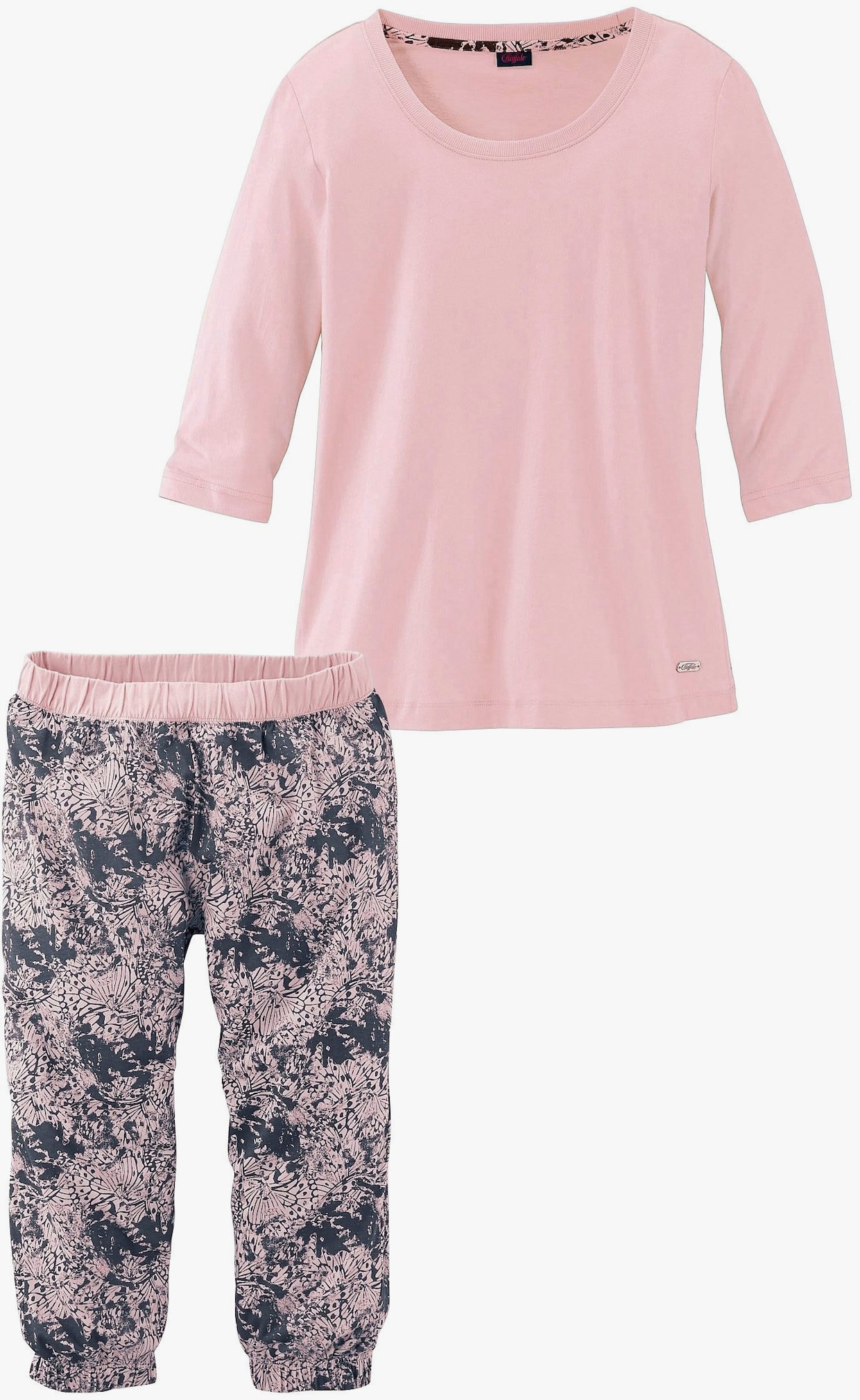 Buffalo Capri-Pyjama - rosa-gemustert