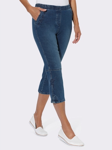 Capri-jeans - blue-stonewashed