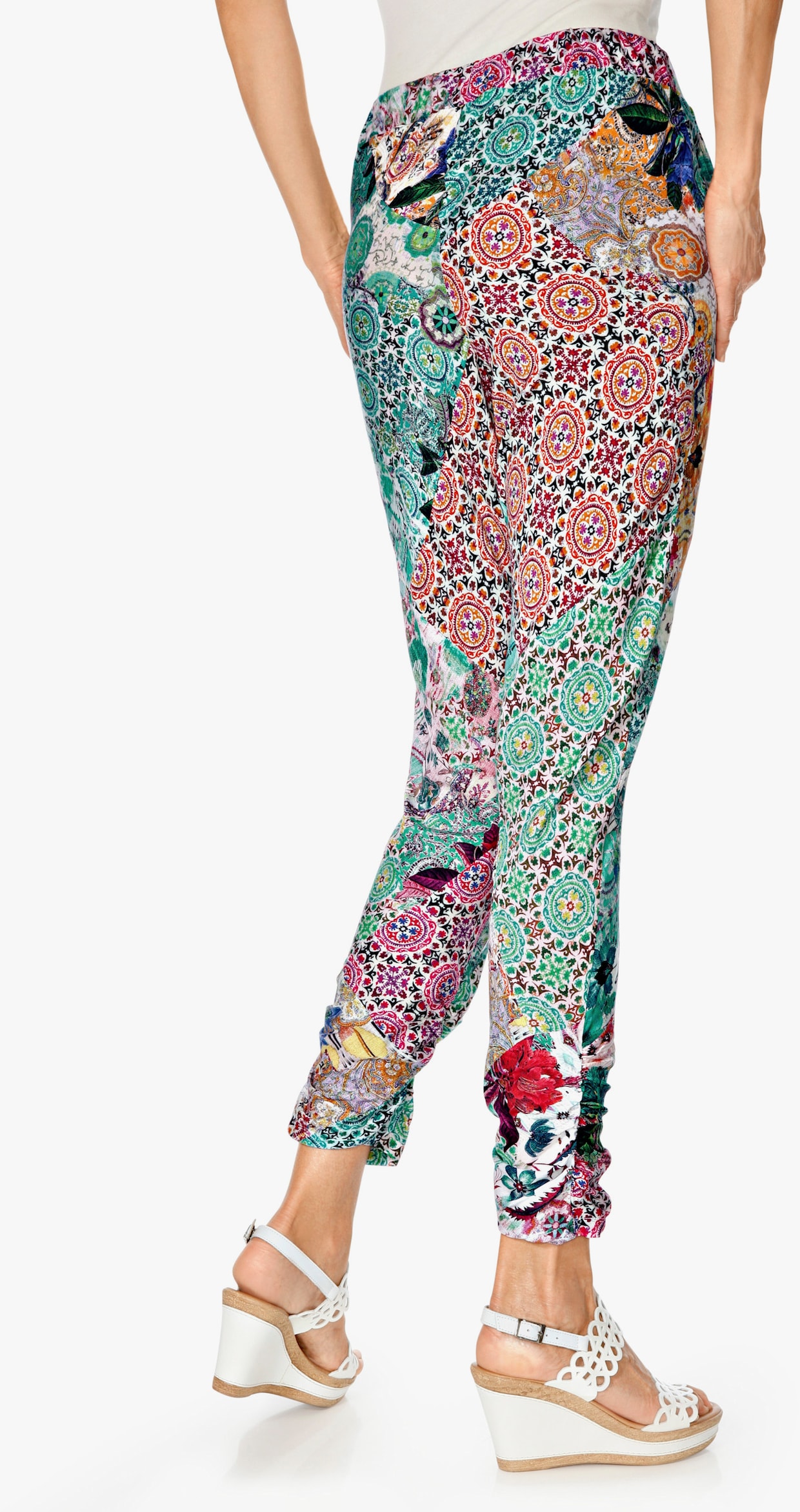 heine Broek met print - bont