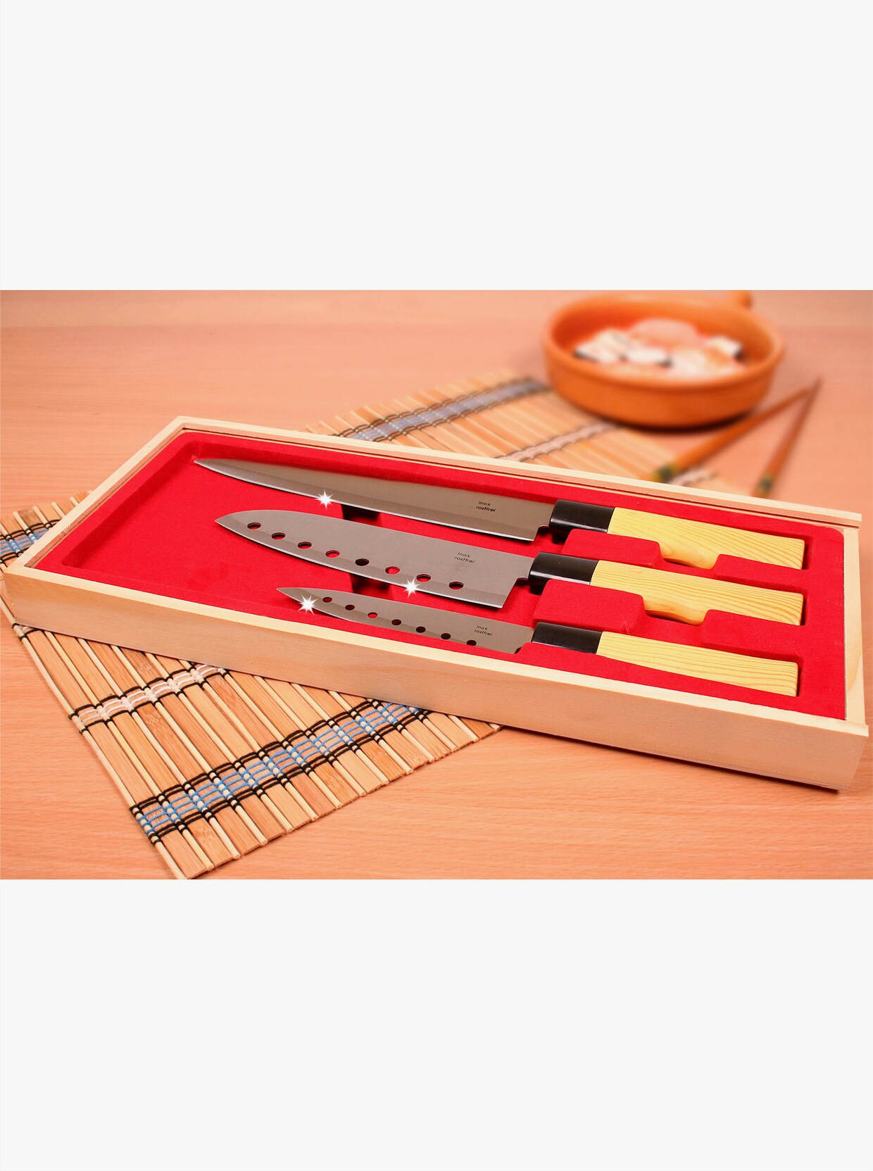 Messerset - silberfarben