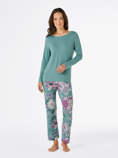 CREATION L PREMIUM Modal-Schlafanzug - jade-erika-bedruckt