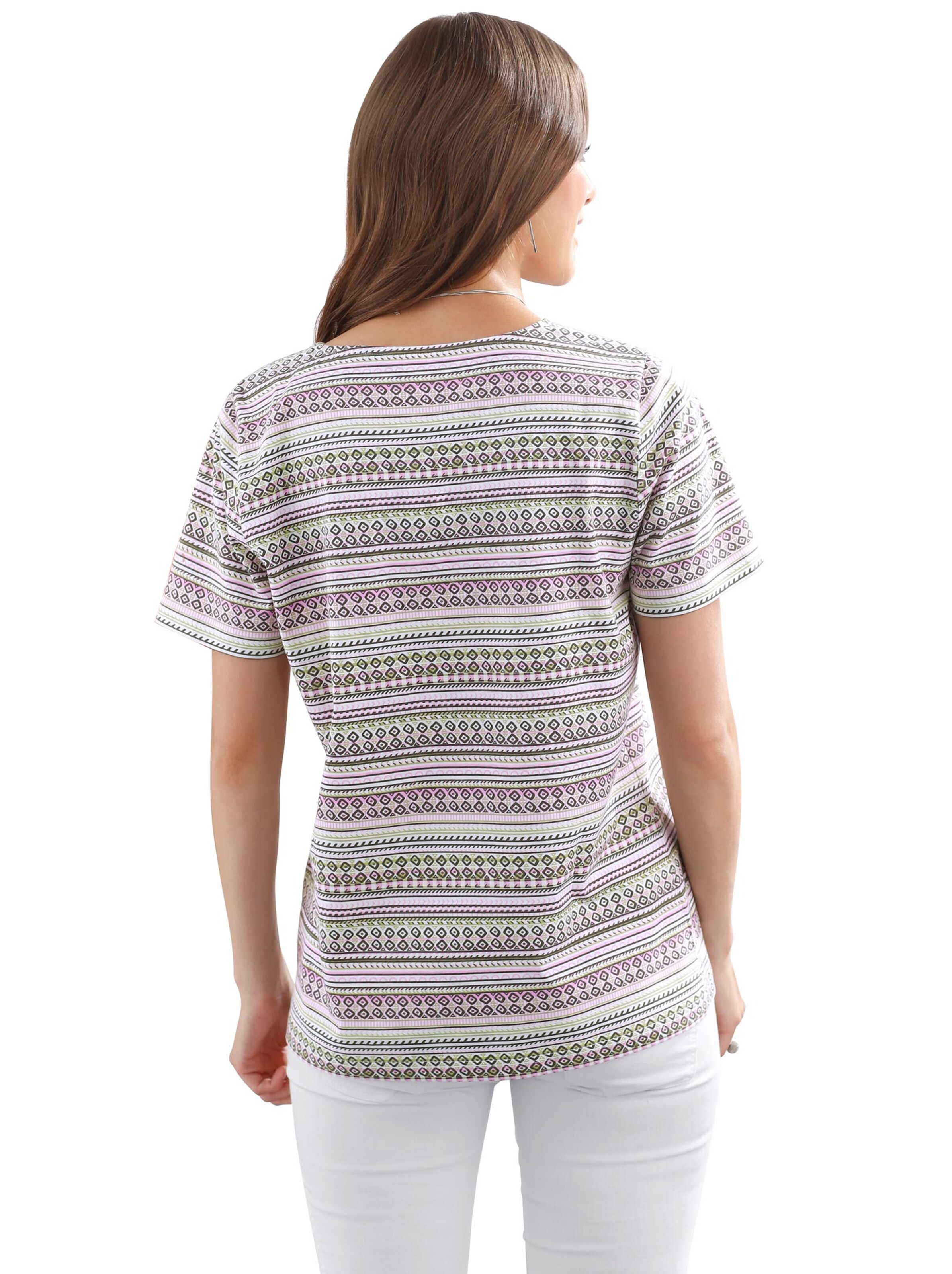 Shirt - rosé-geringelt