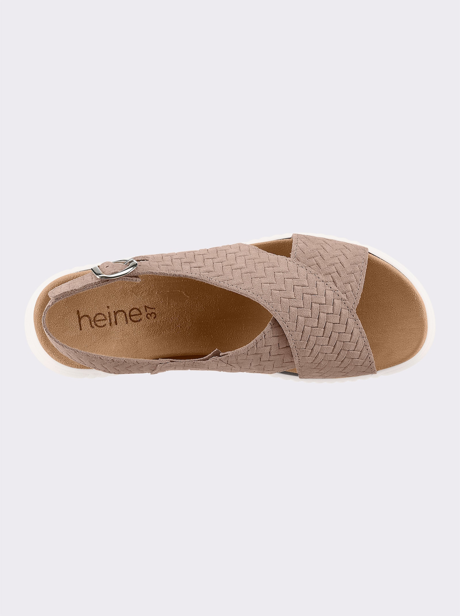 heine Sandalette - taupe-weiß