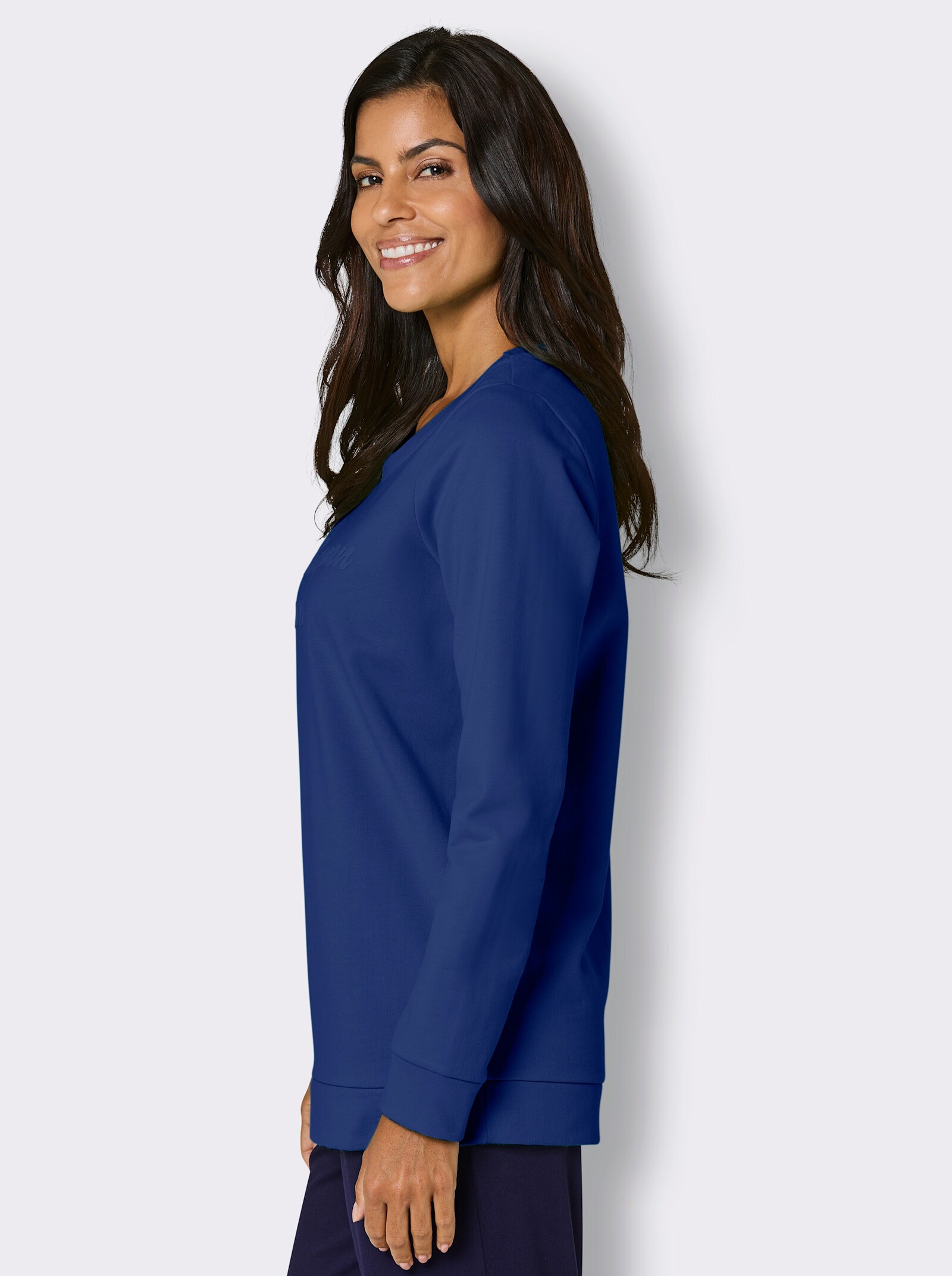 Catamaran Sports Sweatshirt mit 3D-Schriftzug - royalblau