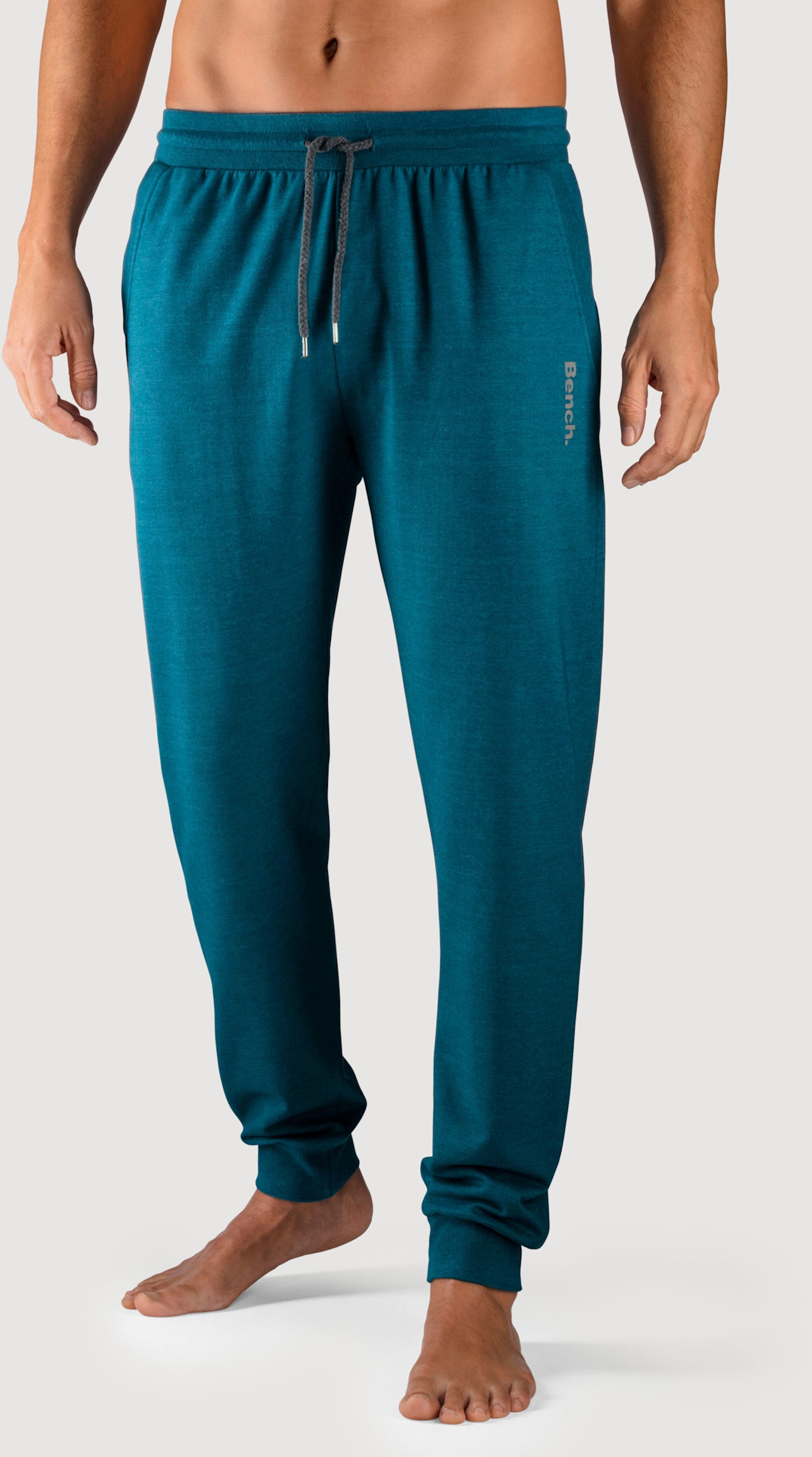 Bench. Loungewear Sweathose - petrol-meliert