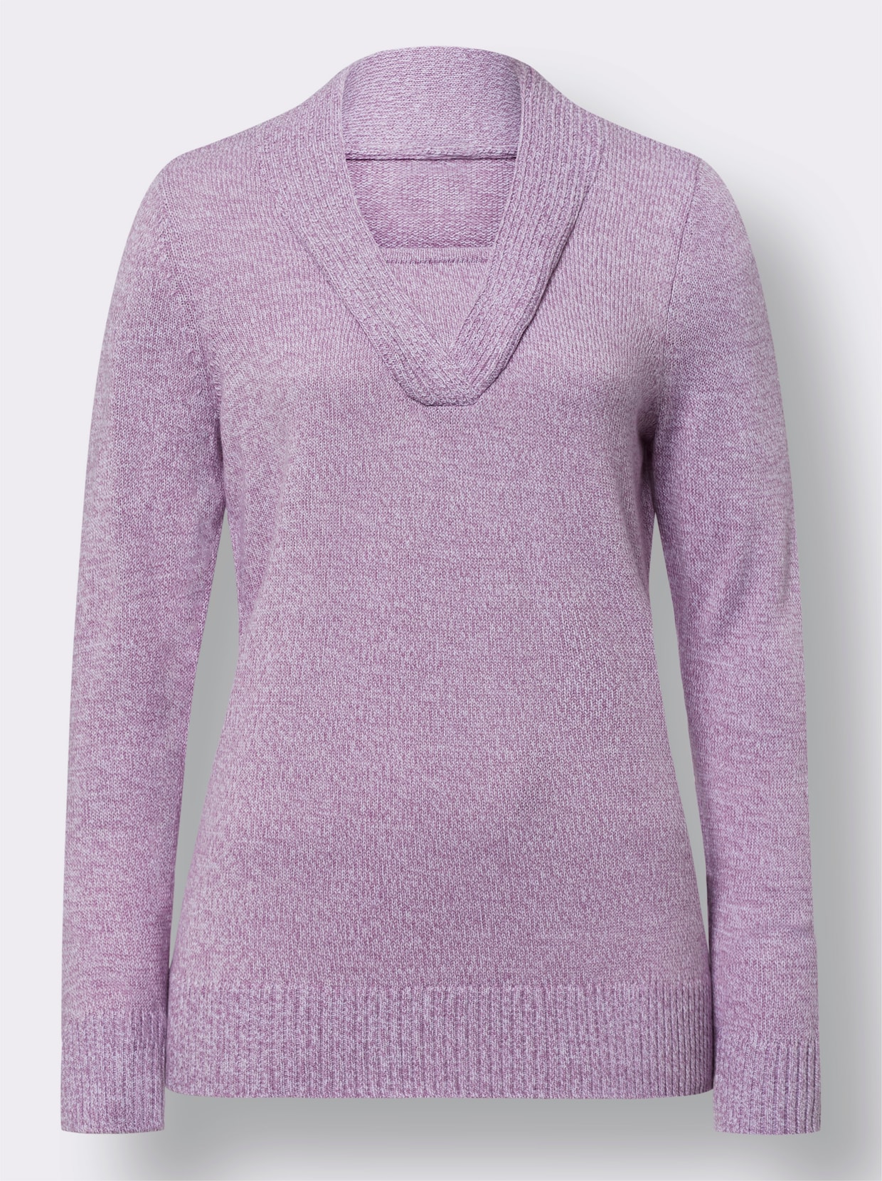 2-in-1-Pullover - orchidee-meliert