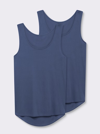 wäschepur Achseltop - jeansblau