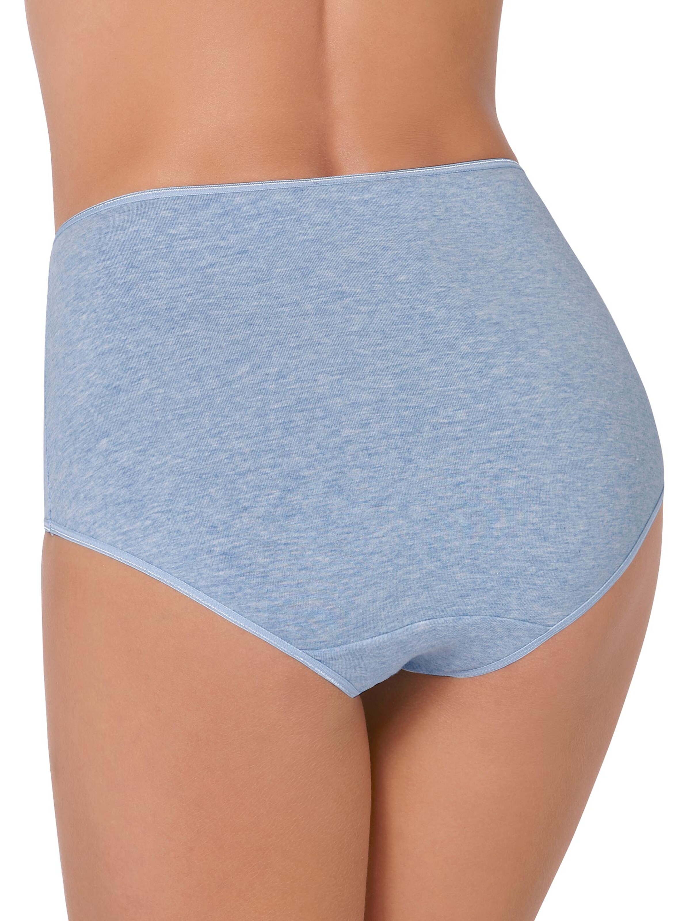 Taillenslip - jeansblau + grau-meliert