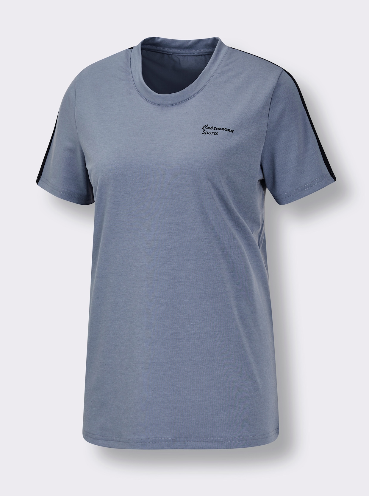 Catamaran Sports Funktions-Shirt - taubenblau-schwarz