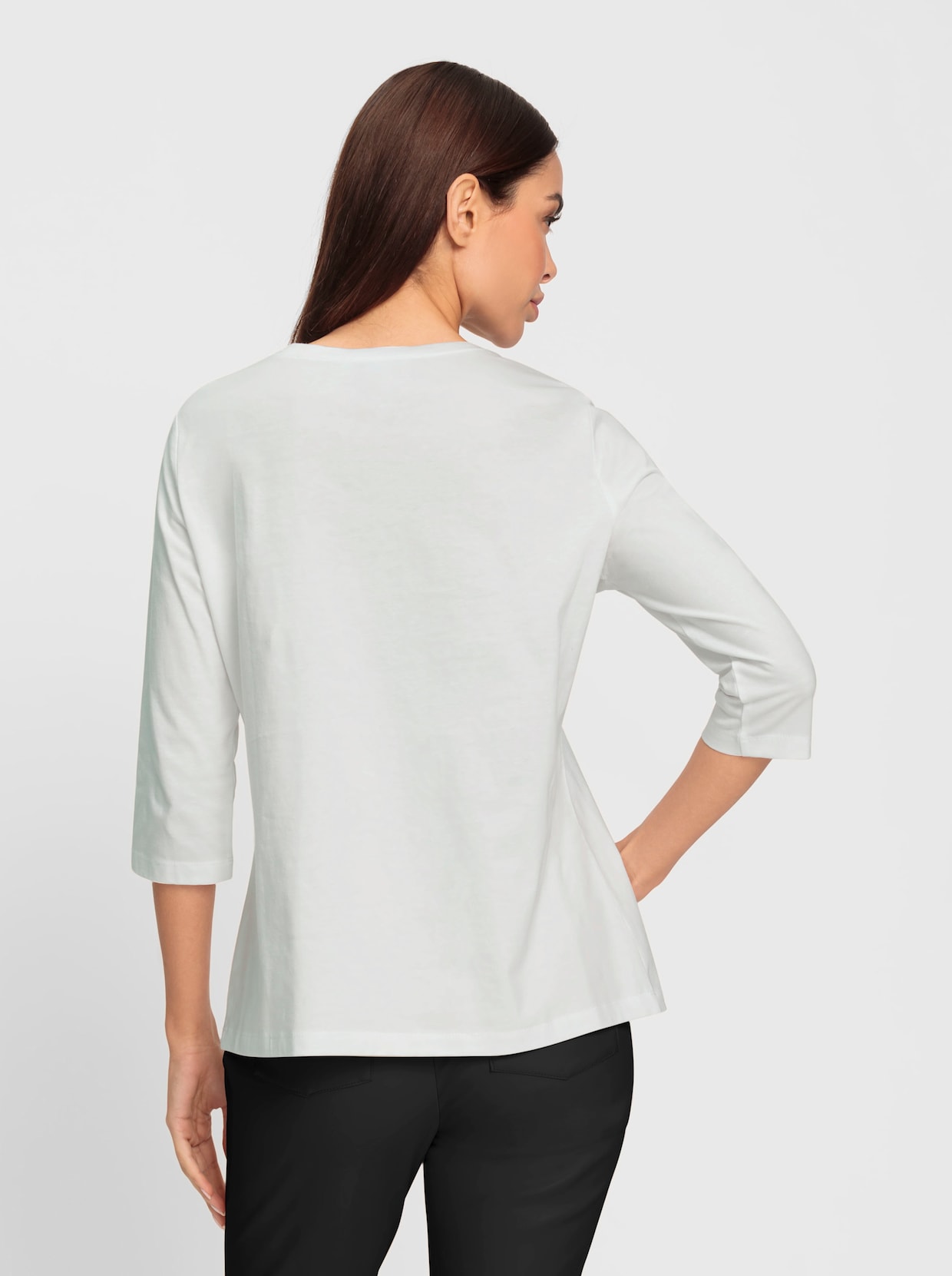 heine Shirt met 3/4-mouw - wit