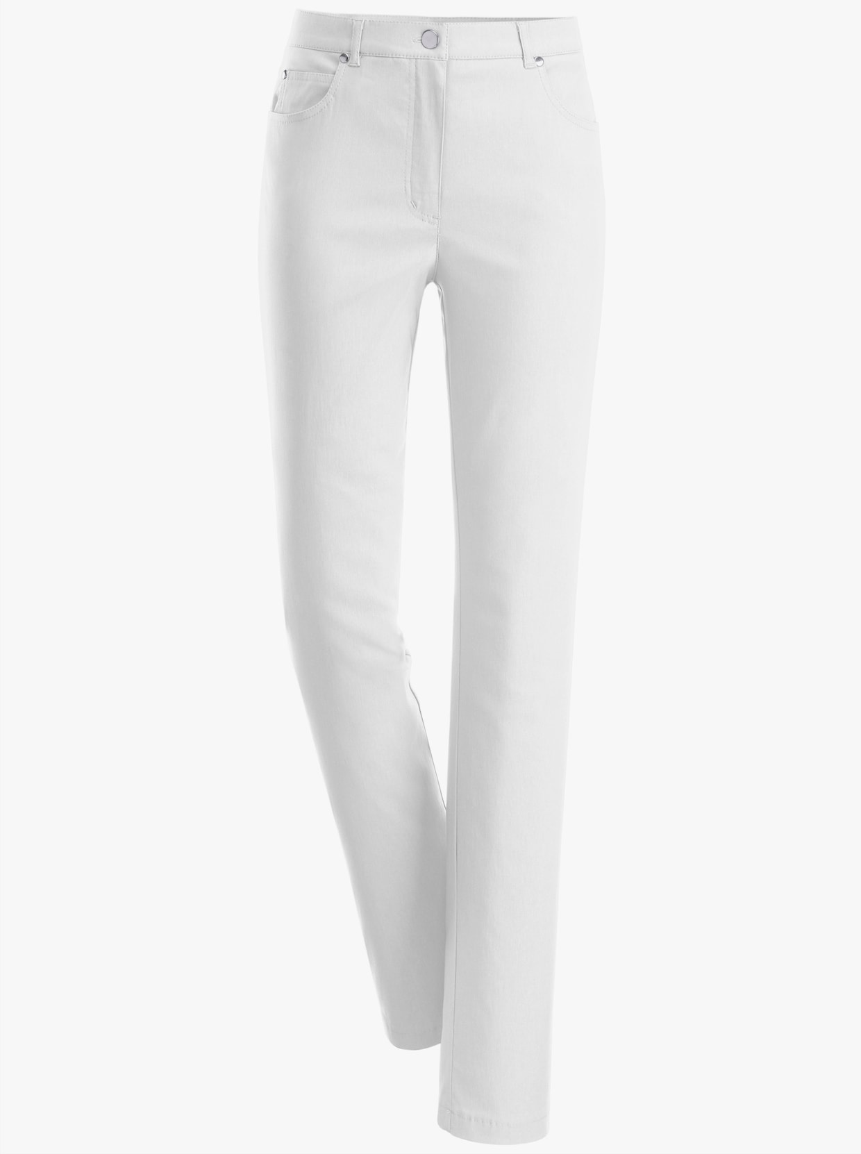 Stehmann Comfort line 5-Pocket-Hose in elastischer Qualität - weiß