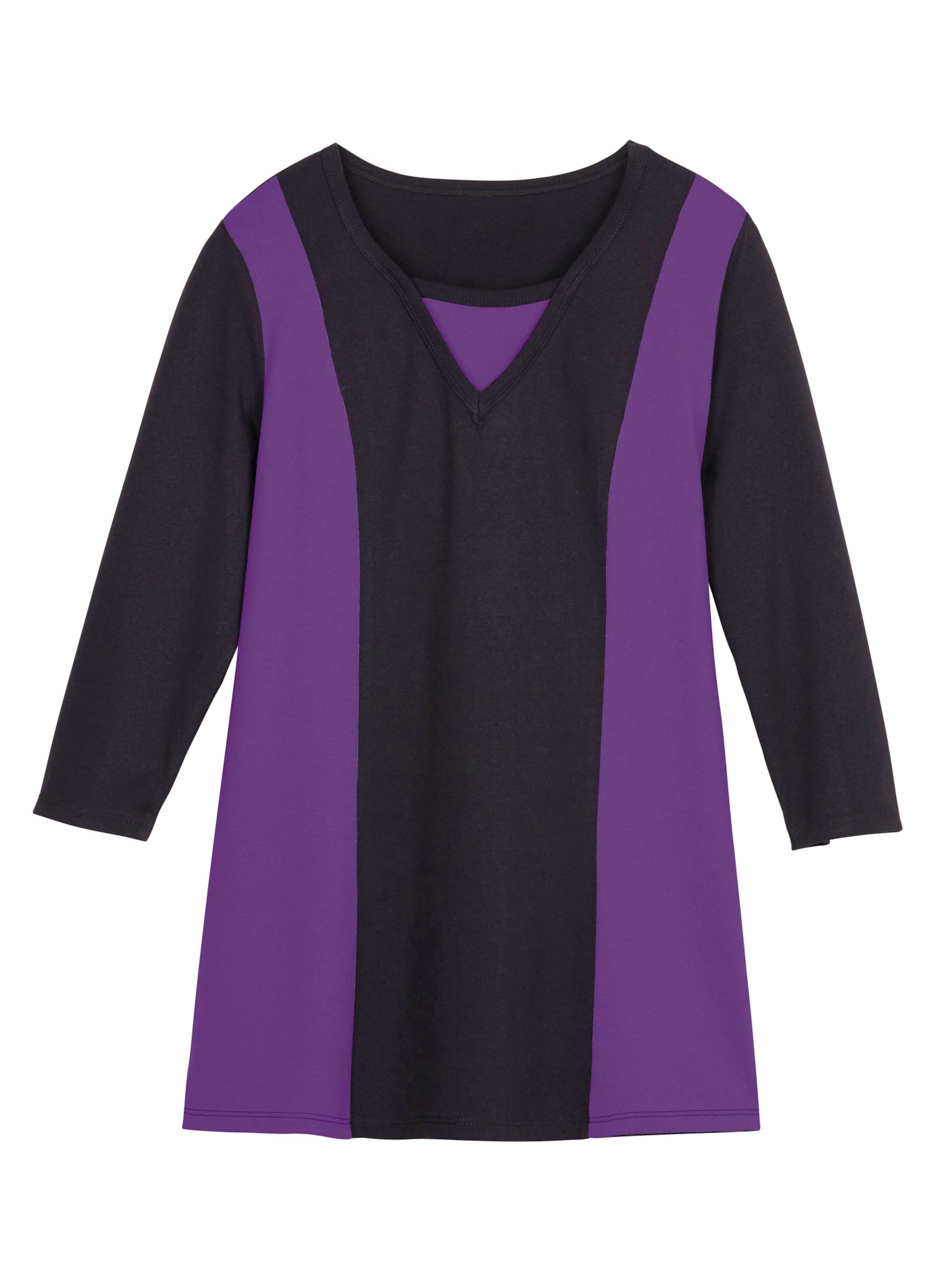 Shirt - schwarz-lila
