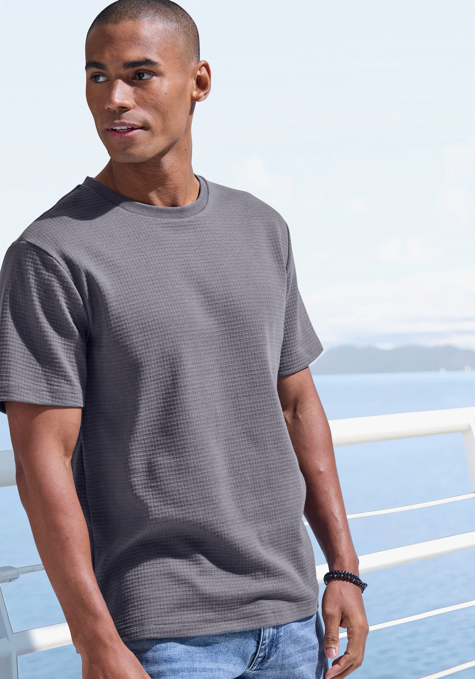 John Devin T-Shirt - dunkelgrau