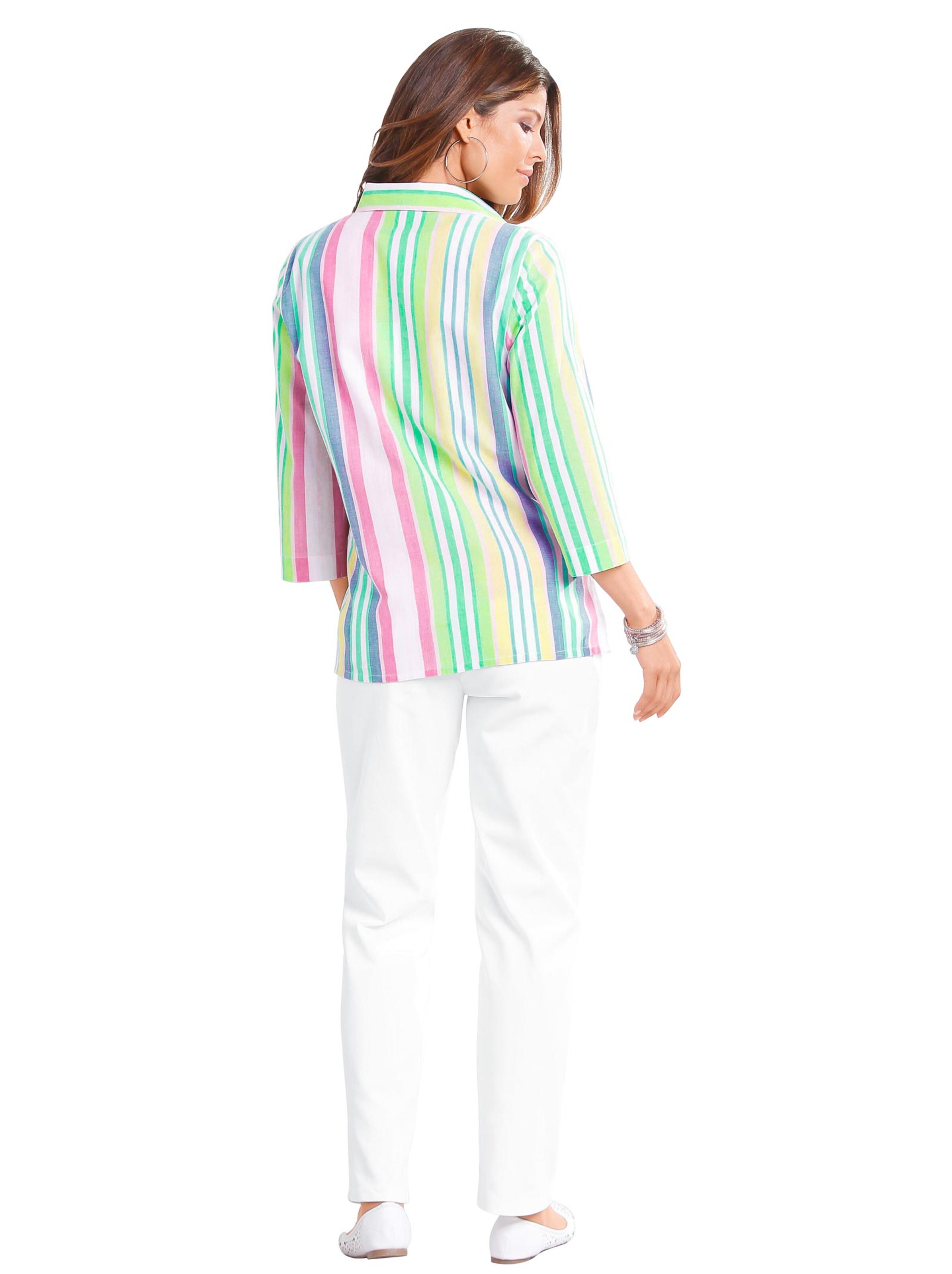 Hemdbluse - bunt-gestreift