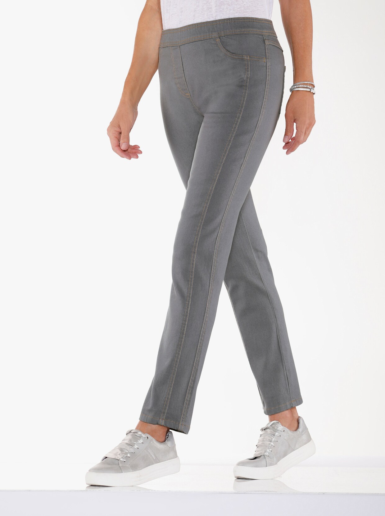 Džíny - šedá-denim