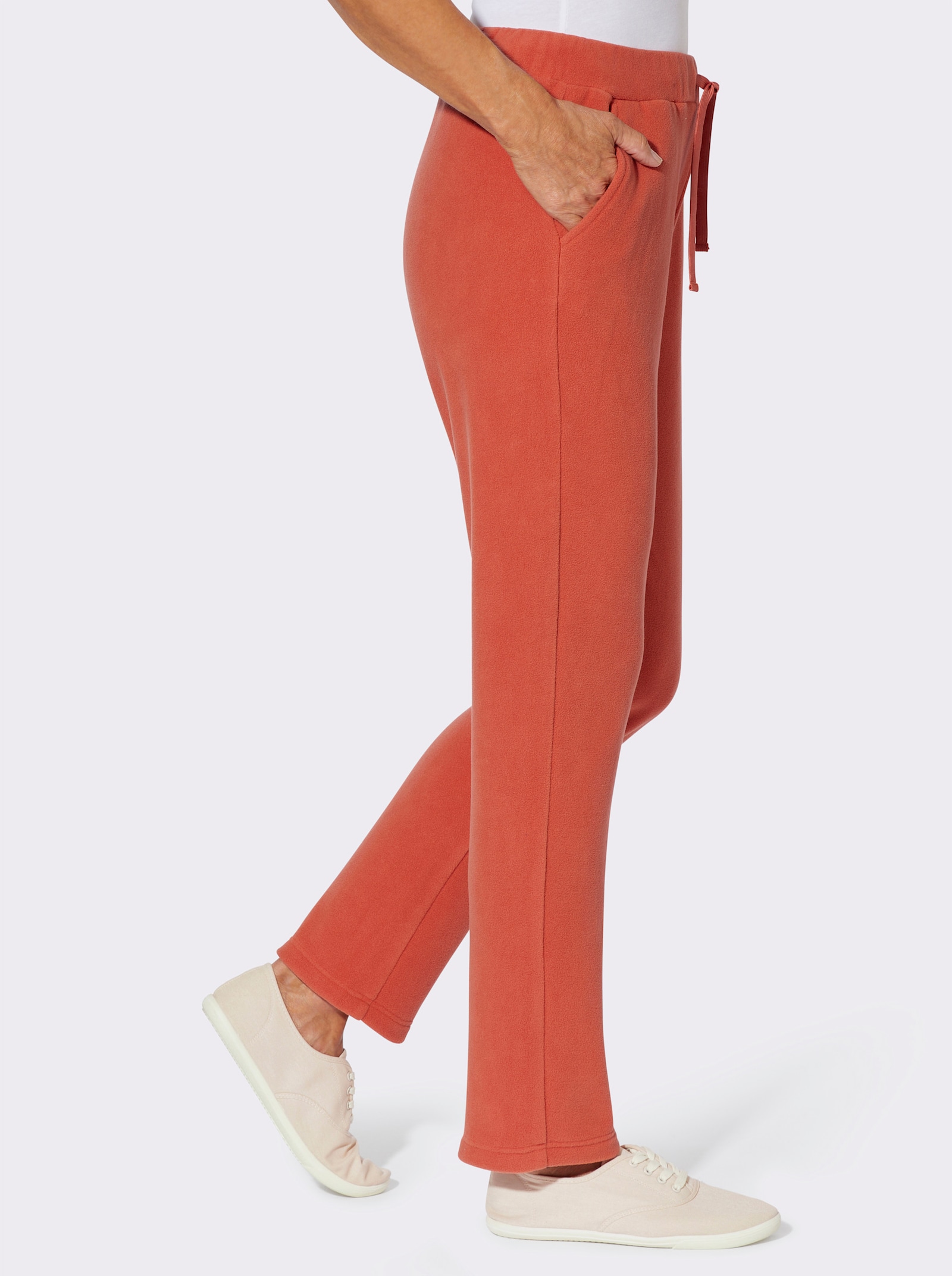 Fleecehose mit Rundum-Dehnbund - terra