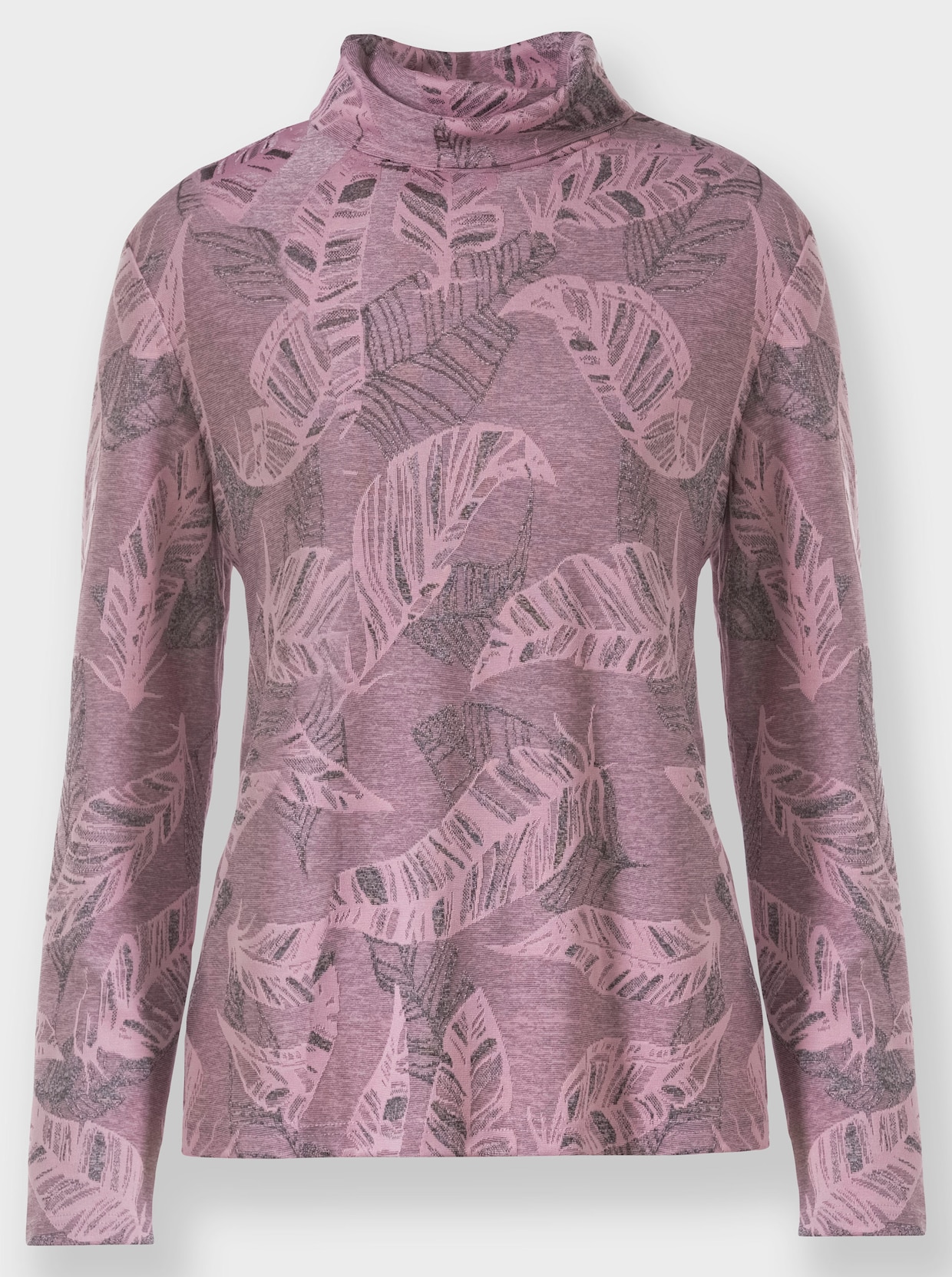 Shirt met lange mouwen - roze/mauve gedessineerd
