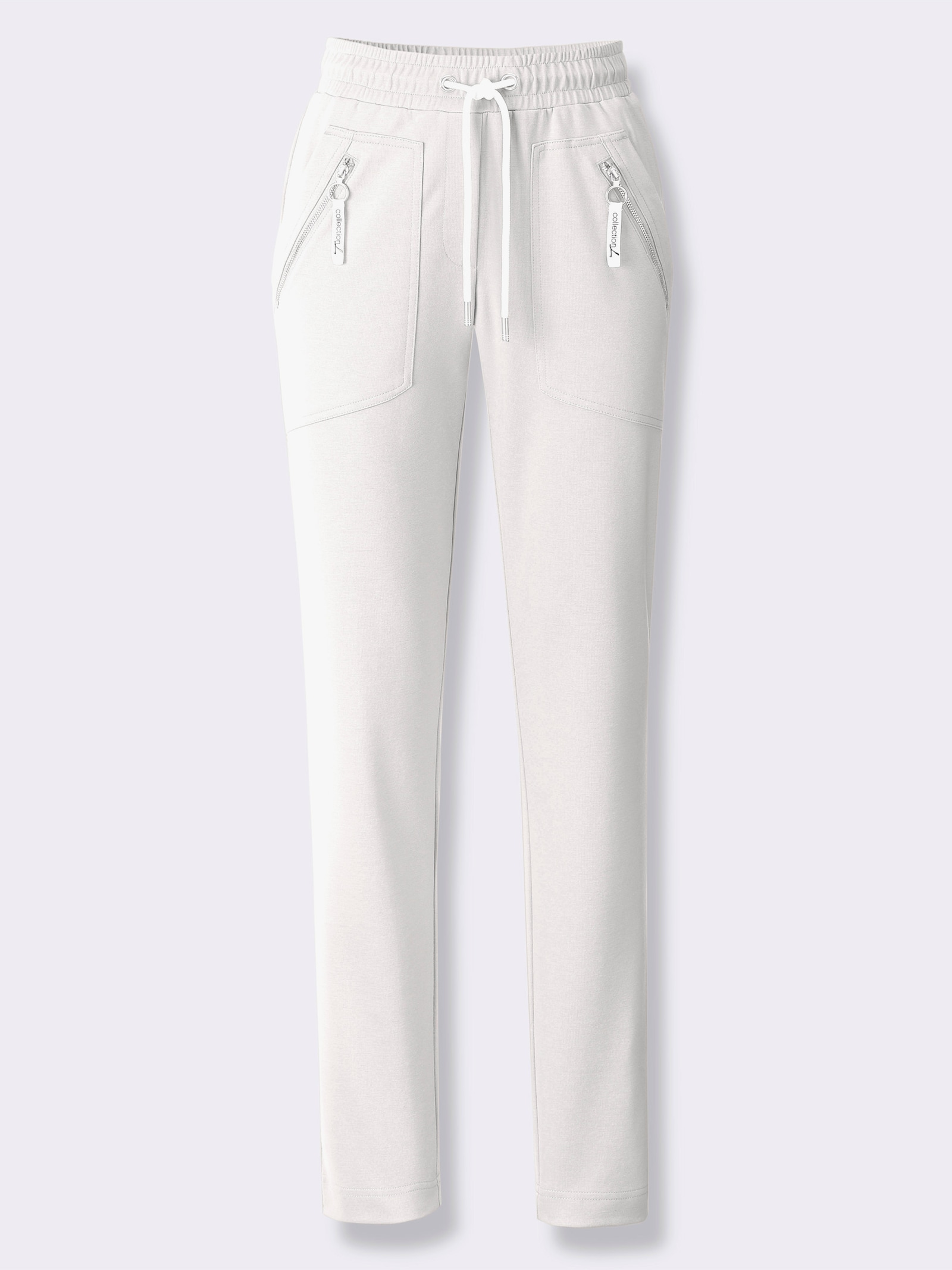 Schlupfhose in Stretch-Qualität - ecru