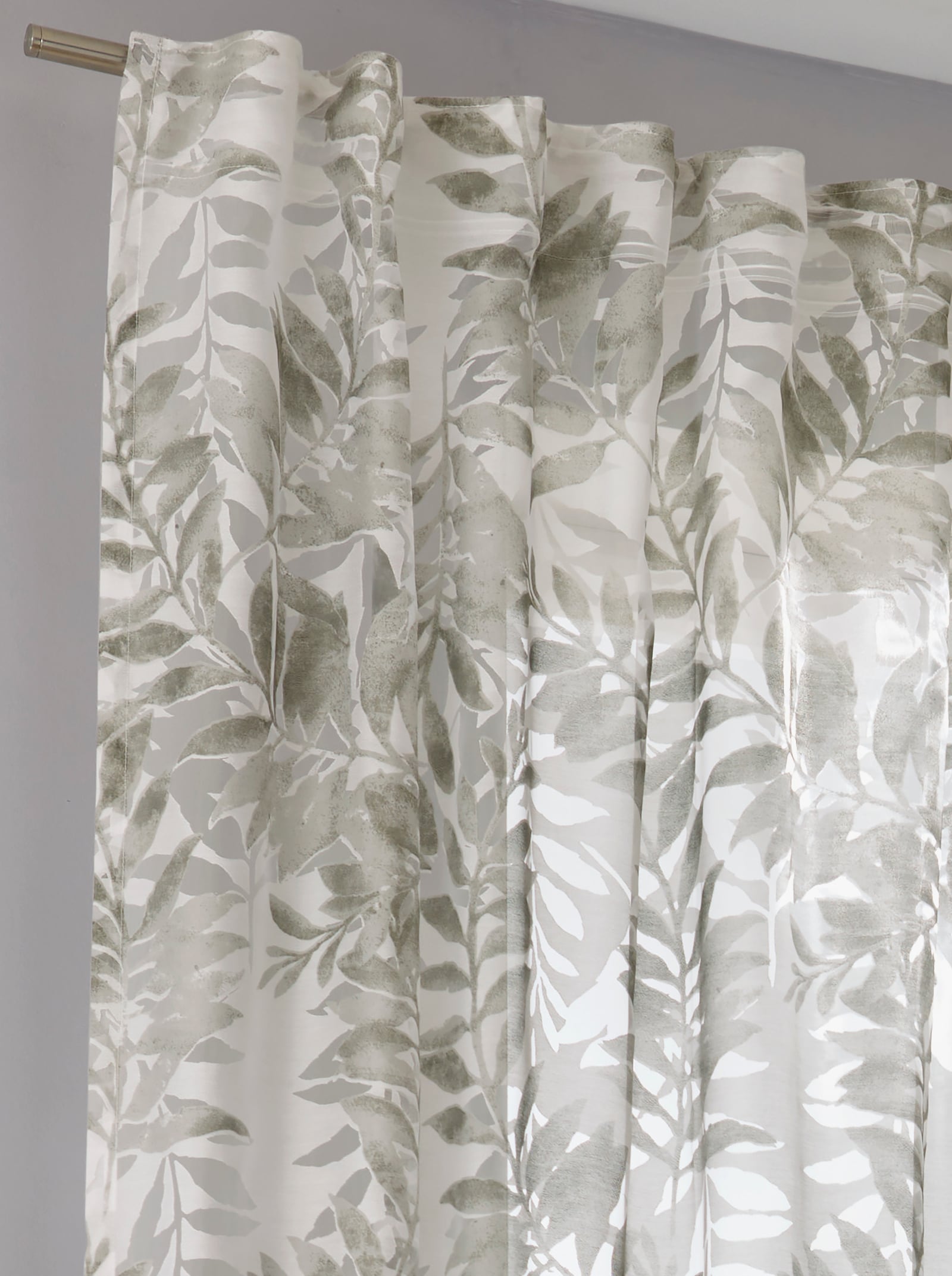 heine home Decoratieve vitrage - wit/grijs