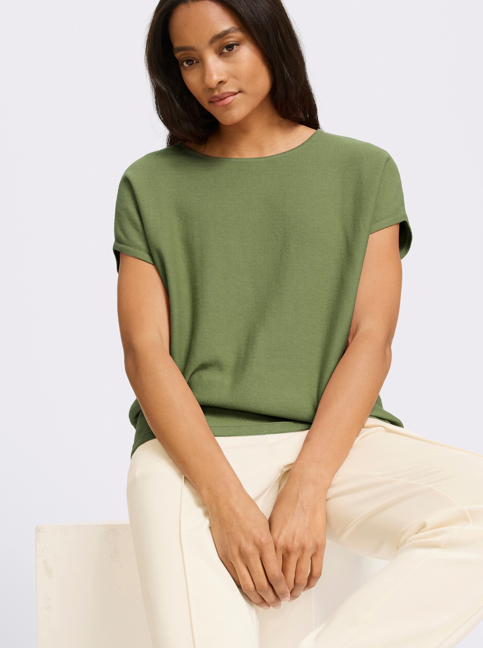 heine Pullunder im Linksstrick - eucalyptus