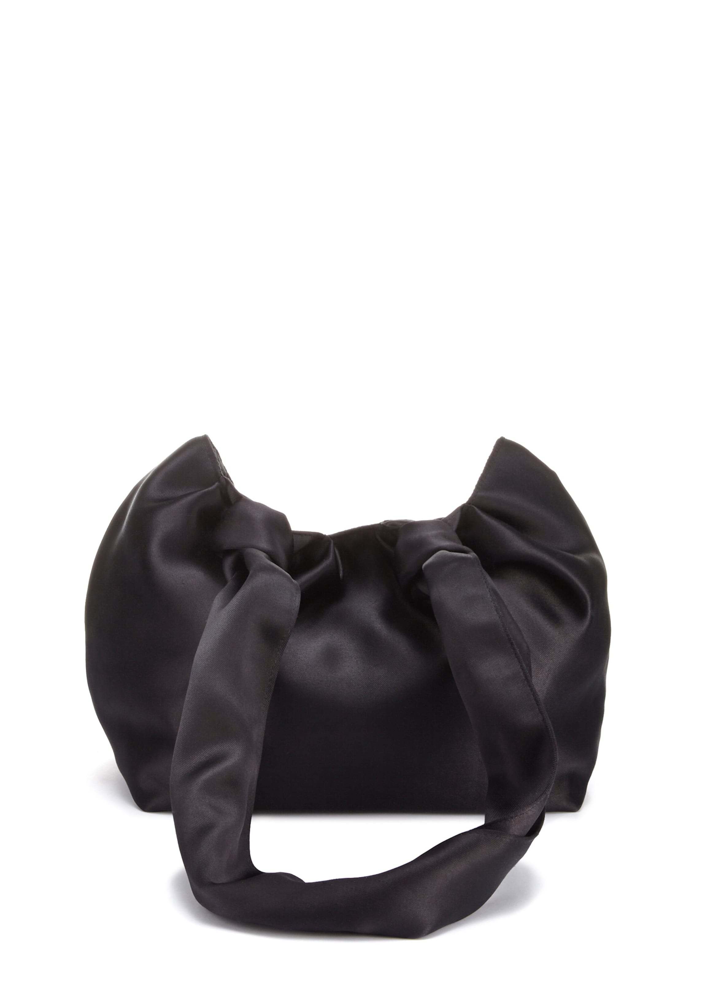 Breite günstig Kaufen-Umhängetasche in schwarz von LASCANA. Umhängetasche in schwarz von LASCANA <![CDATA[Satin Handtasche von LASCANA. Breite Taschenhenkel mit Knotendetail. Maße: H/B/T = ca. 28/38/12 cm.]]>. 