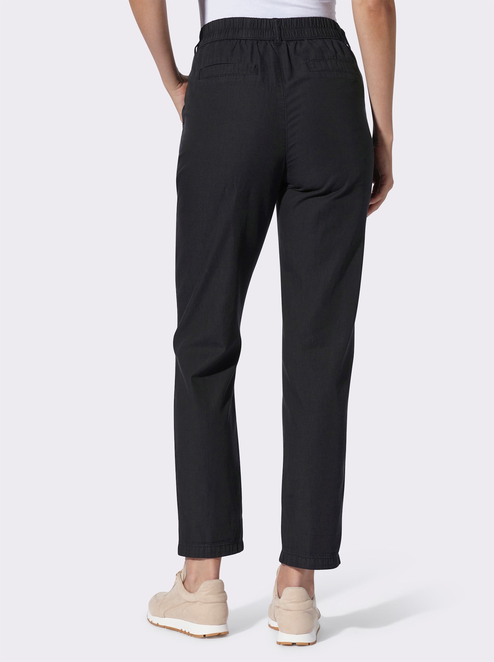 heine Ankle-Jeans mit Dehnbund hinten - graphit denim