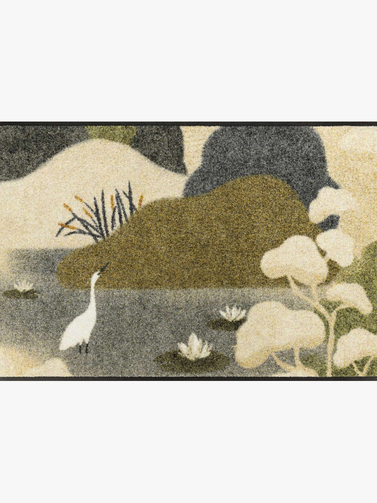 wash+dry by Kleen-Tex Fußmatte - beige-grün-gemustert