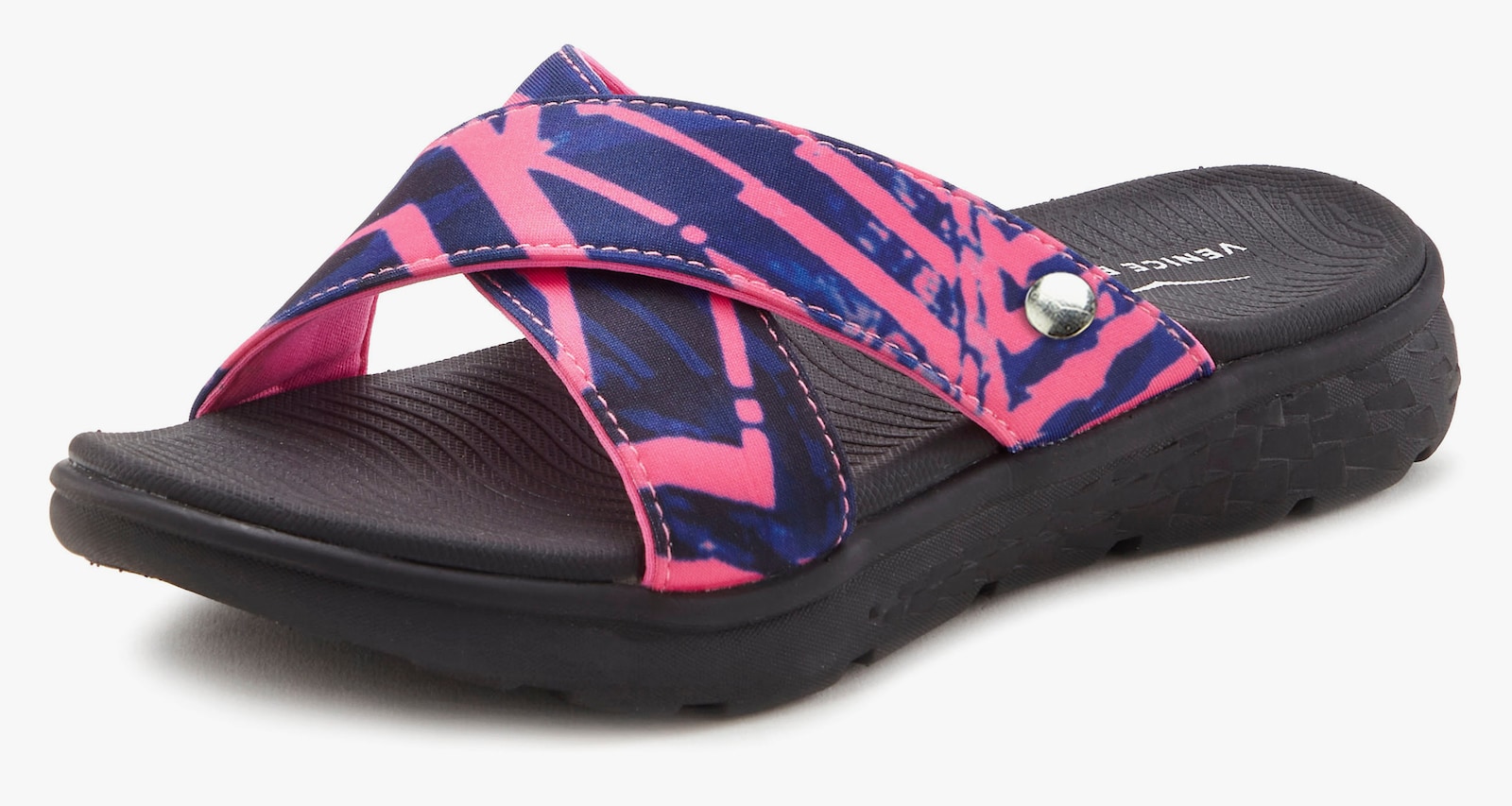 Venice Beach Badepantolette - pink / schwarz