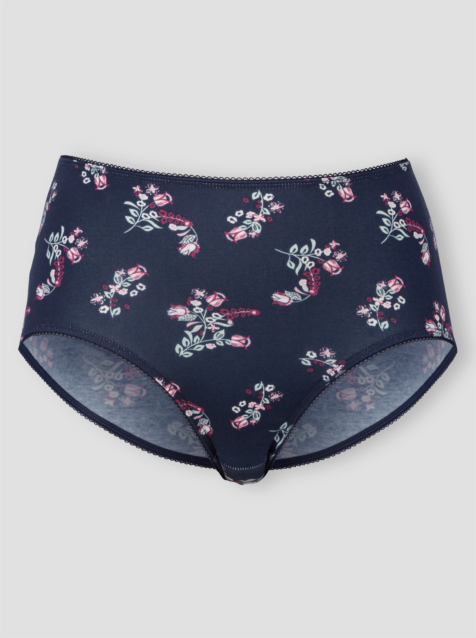 Tailleslip in set van 2 - marine bedrukt + kalkmint bedrukt