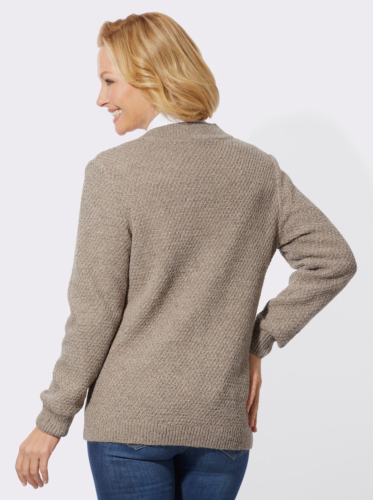 Vest - beige gemêleerd