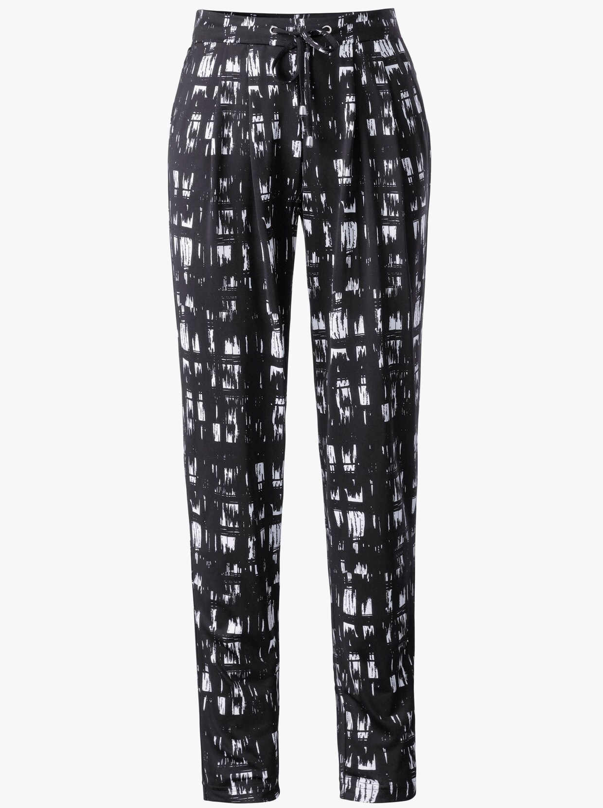 Schlupfhose - schwarz-weiss