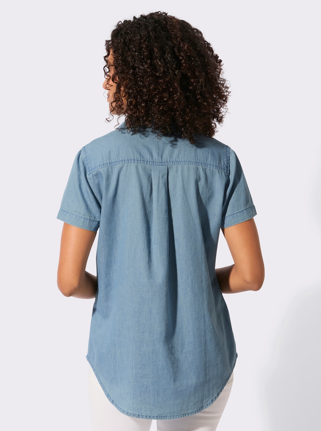 Jeanstunika - blue-bleached
