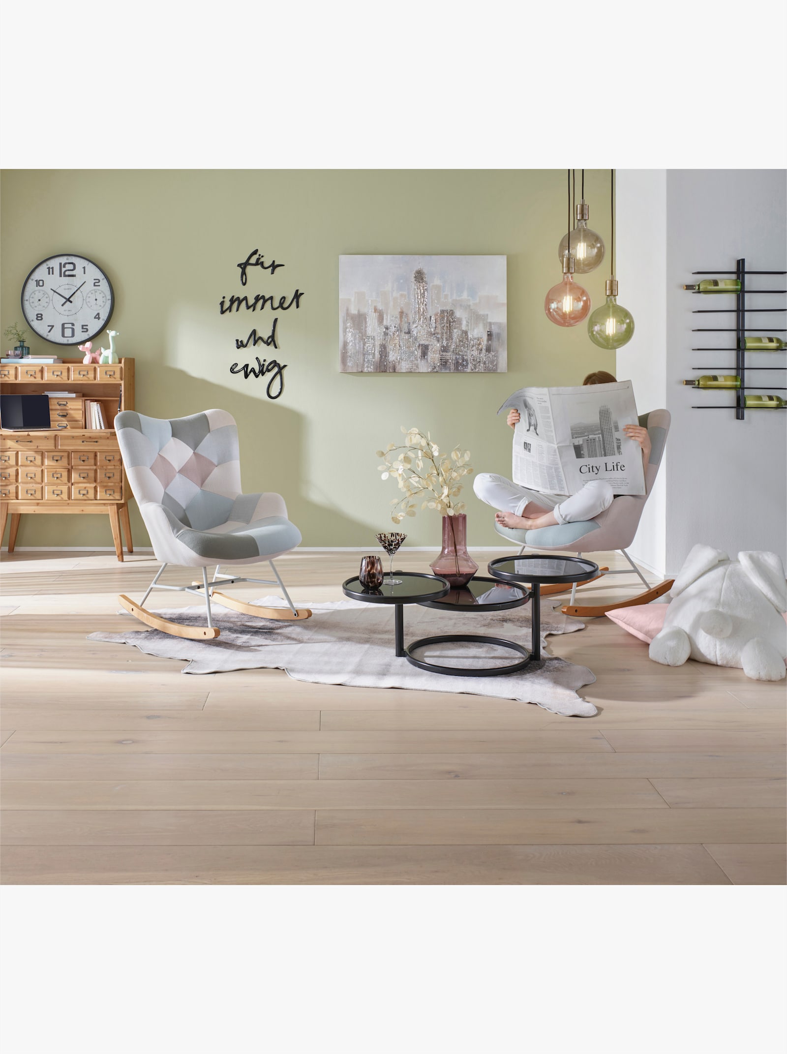 heine home Couchtisch - schwarz