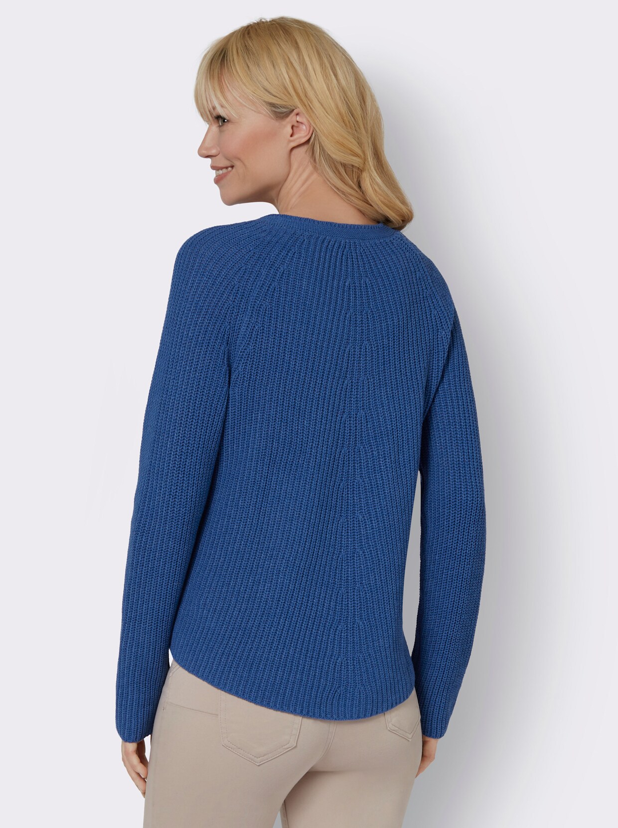 Pullover met lange mouwen - middenblauw gemêleerd