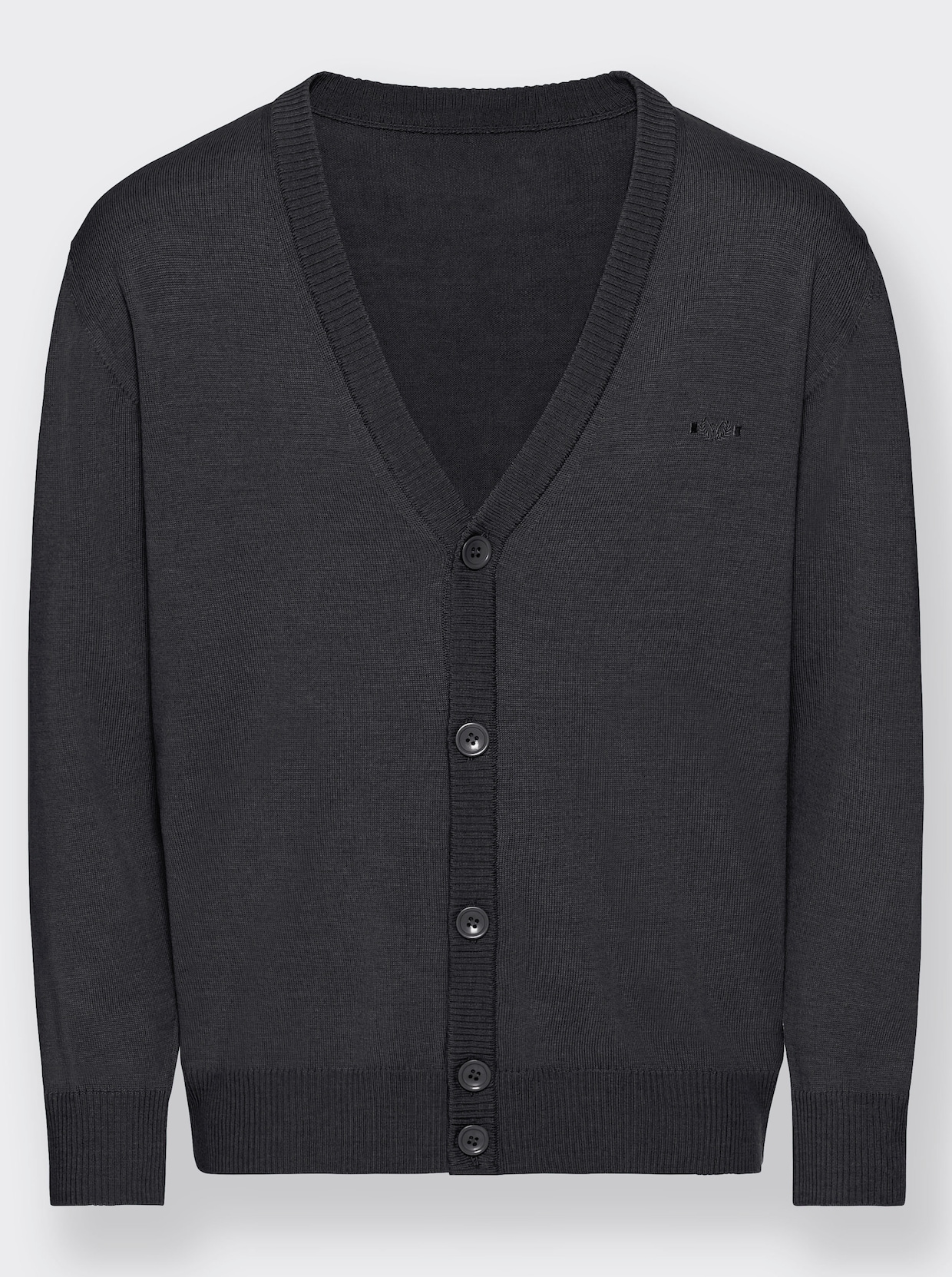 Marco Donati Cardigan - antraciet gemêleerd