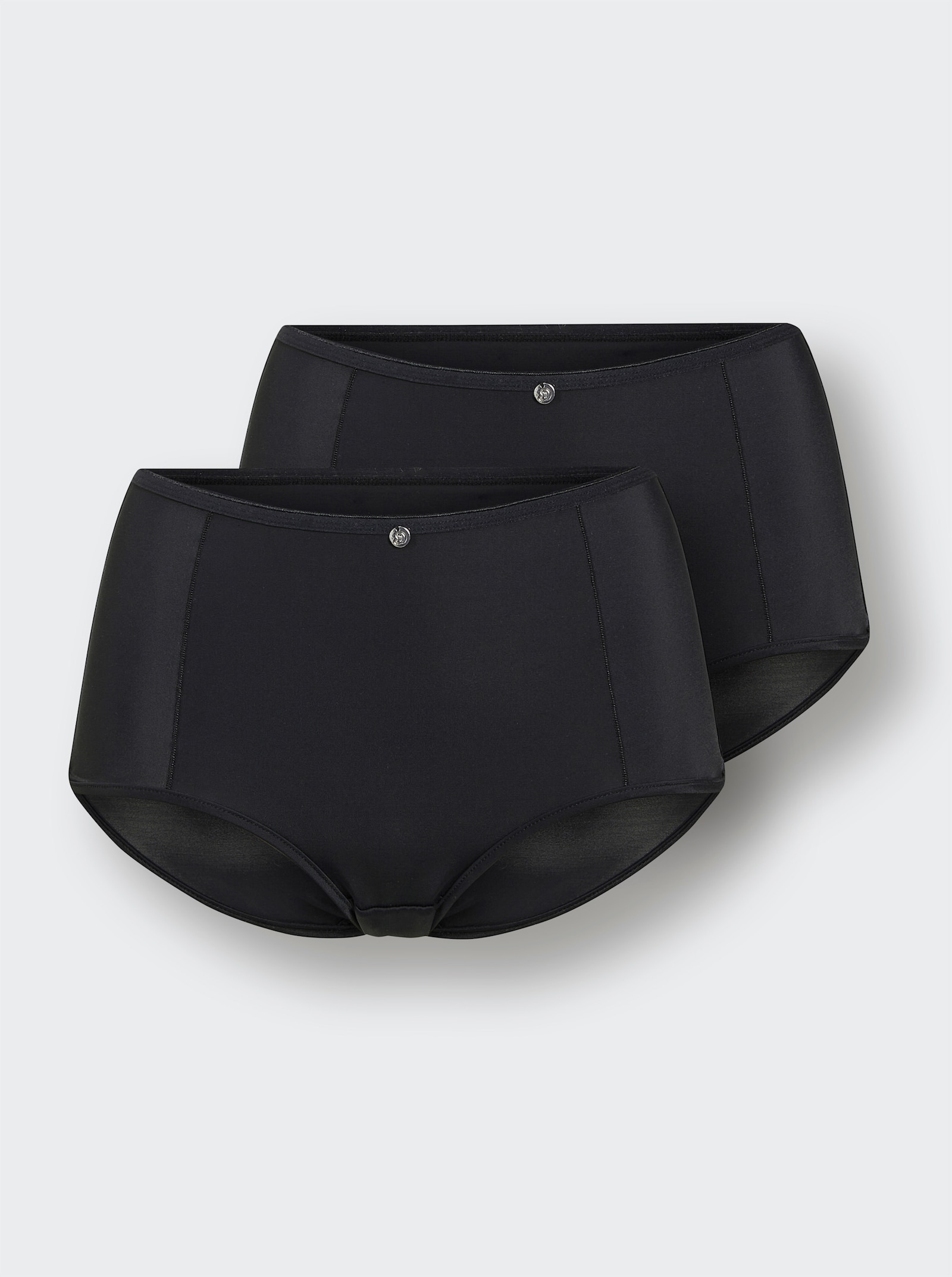 wäschepur Hipster mit flachen Abschlüssen - schwarz