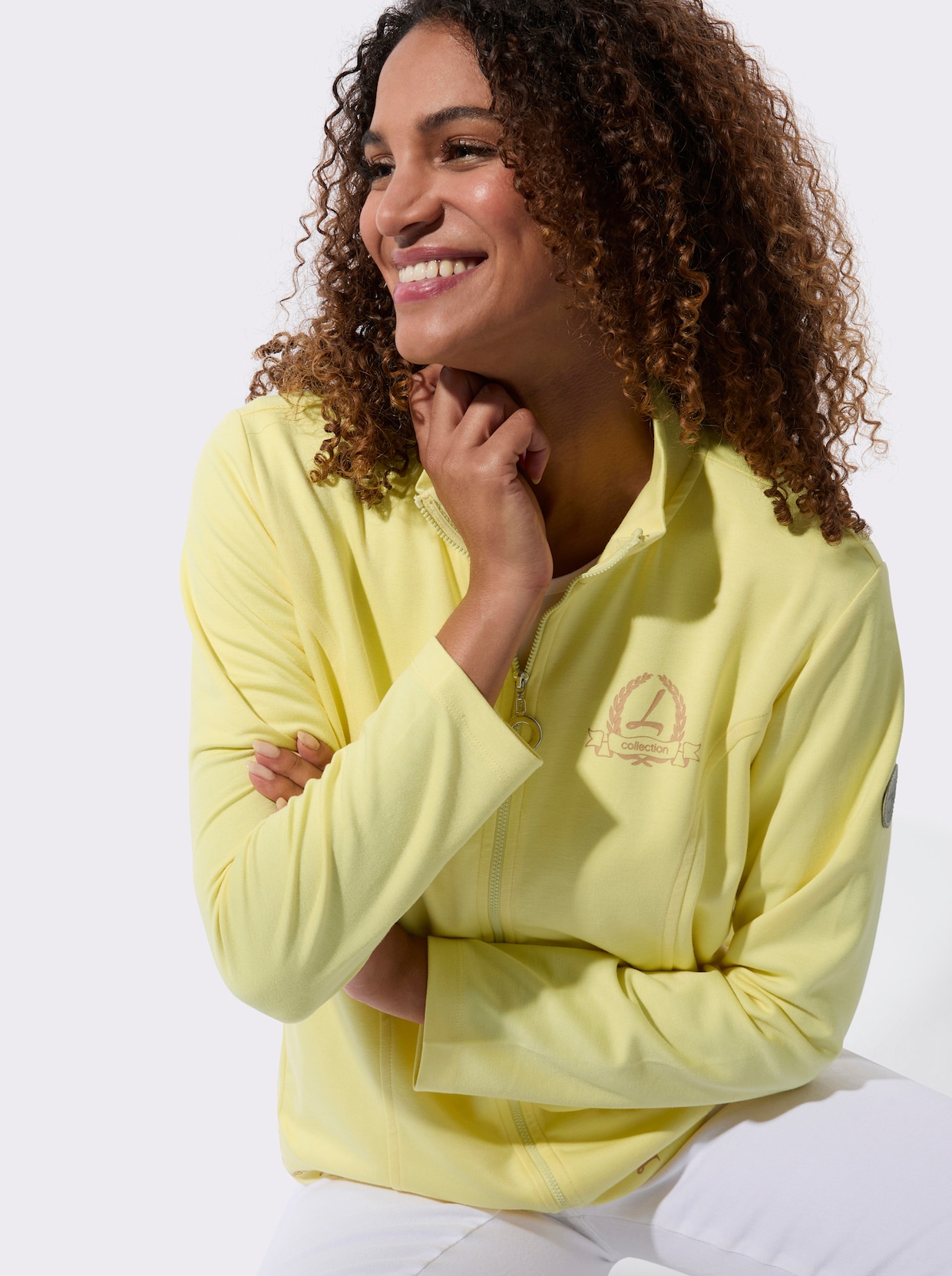Shirtjacke - zitrone