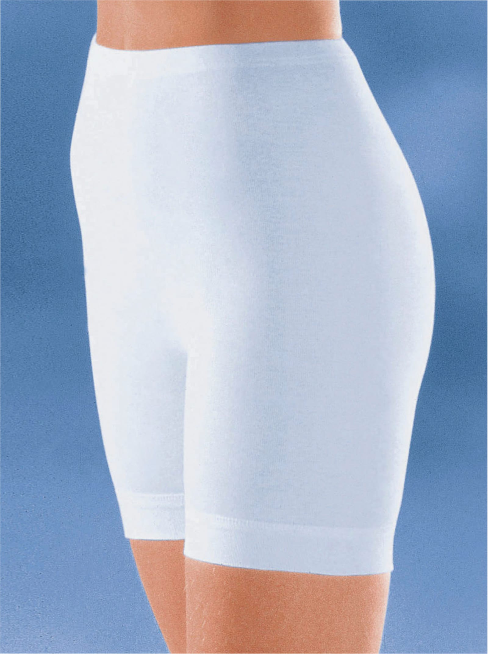 conta Dámské boxerky z bavlny s jemným žebrováním - bílá