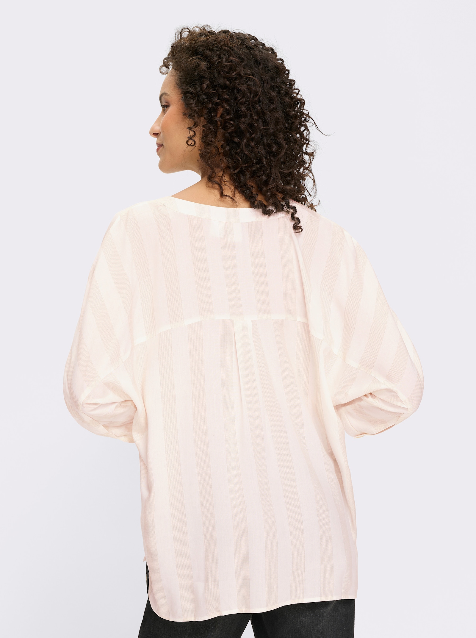 heine Gestreepte blouse met vleermuismouwen - ecru/zand gestreept