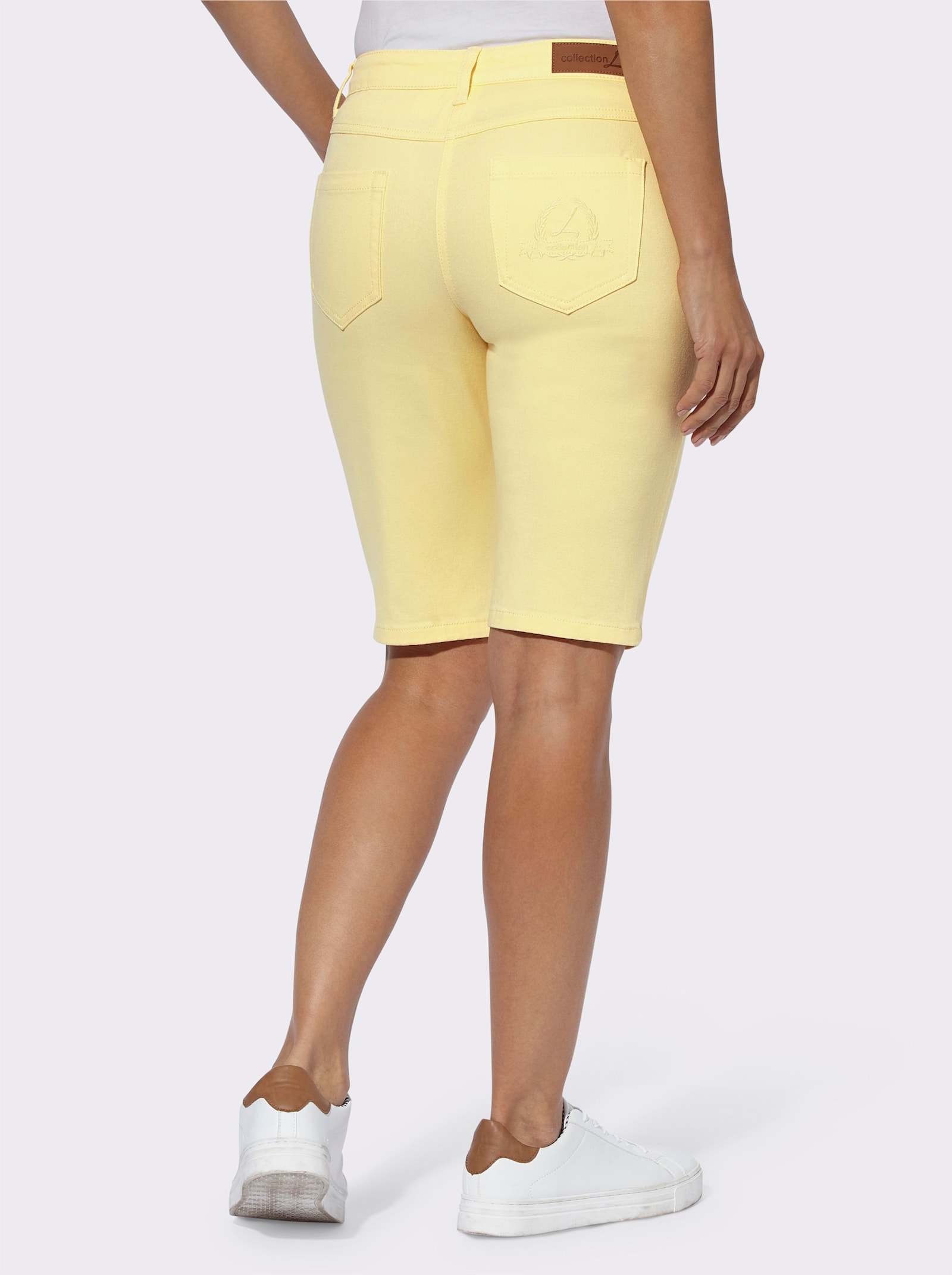Bermudas im 5-Pocket-Style - zitrone