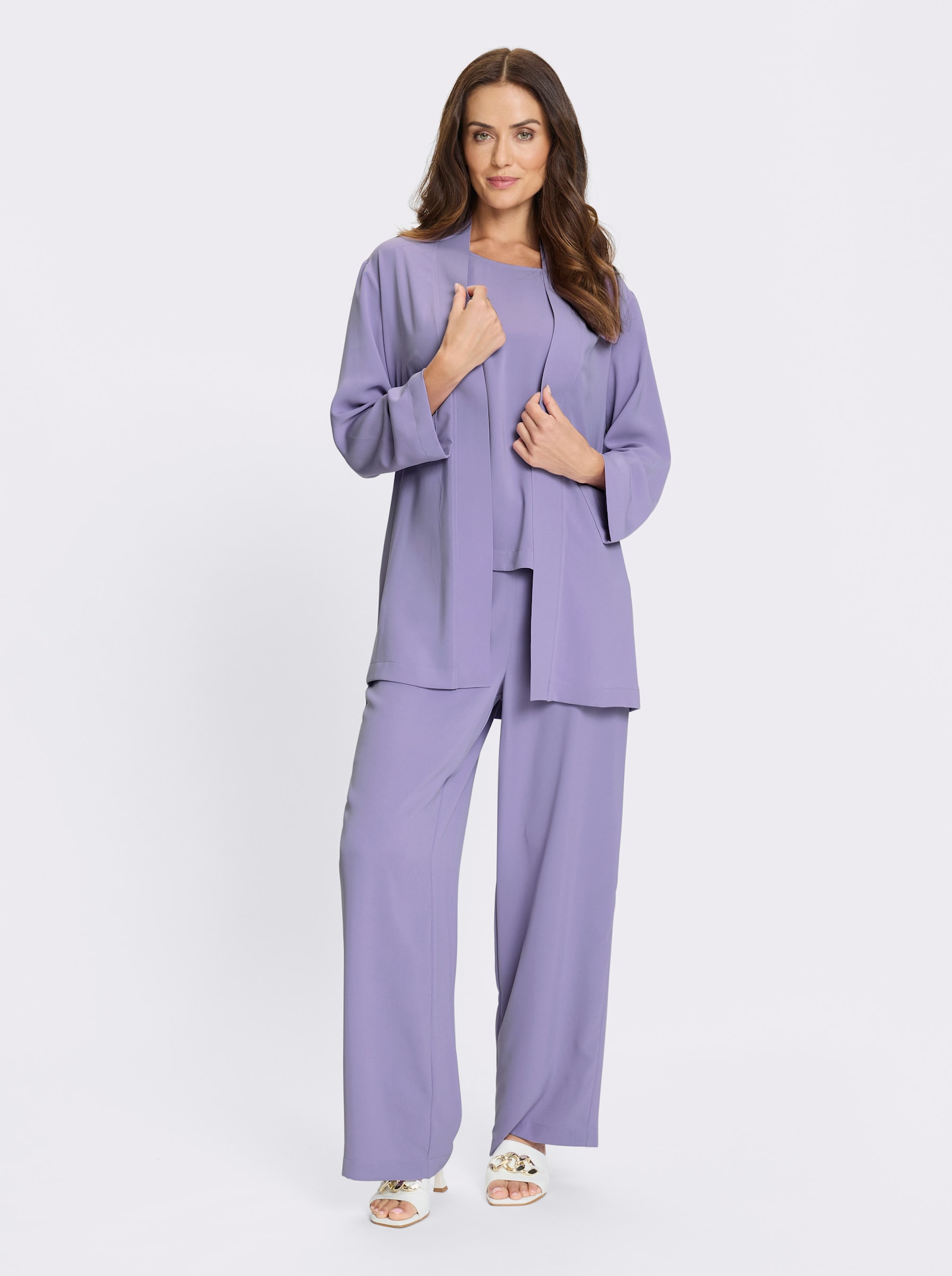 heine Anzug 3-teilig mit Schlupfhose - lavendel