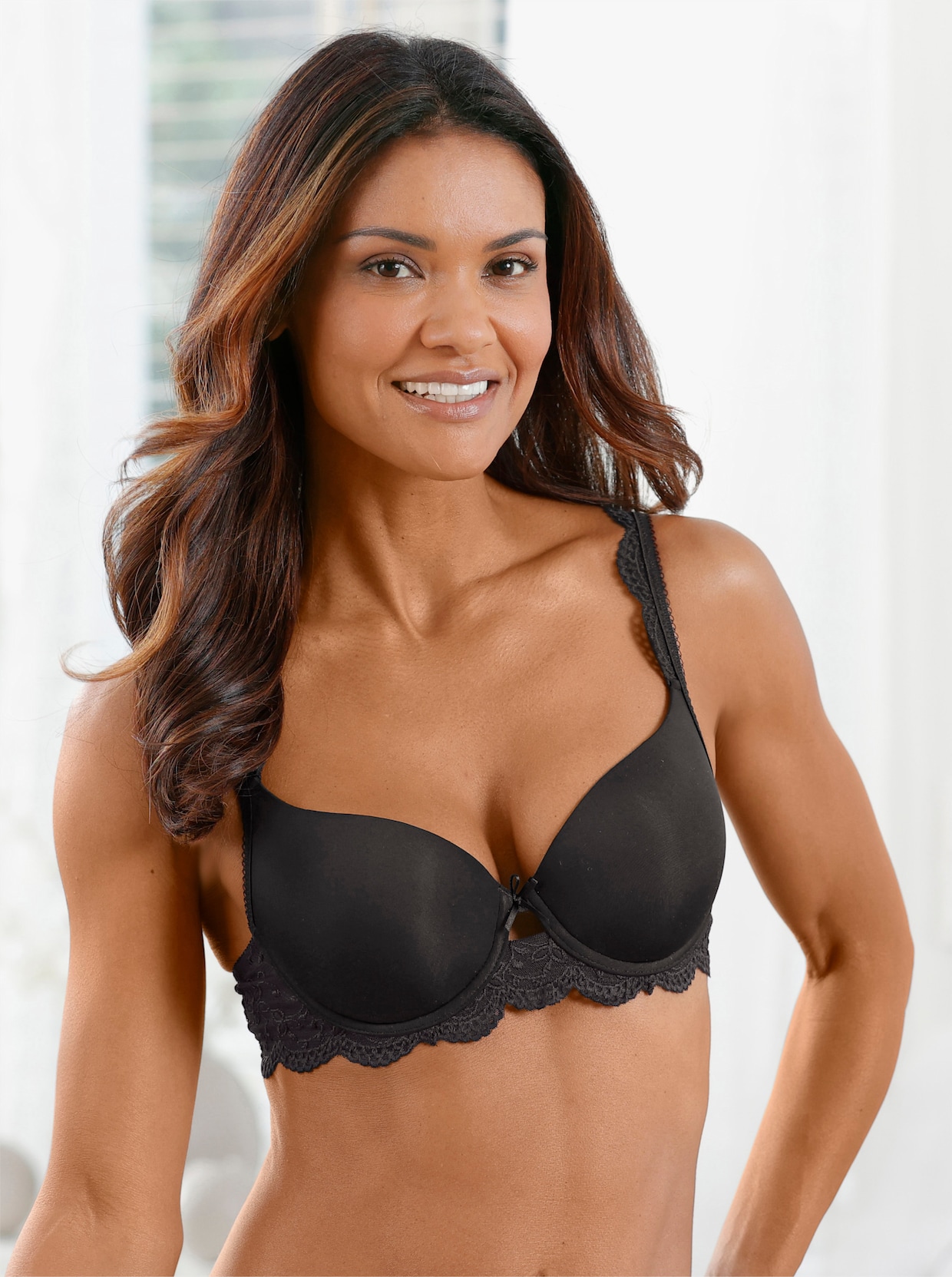 Nina von C. Dirndl-BH mit Push-up-Effekt - schwarz